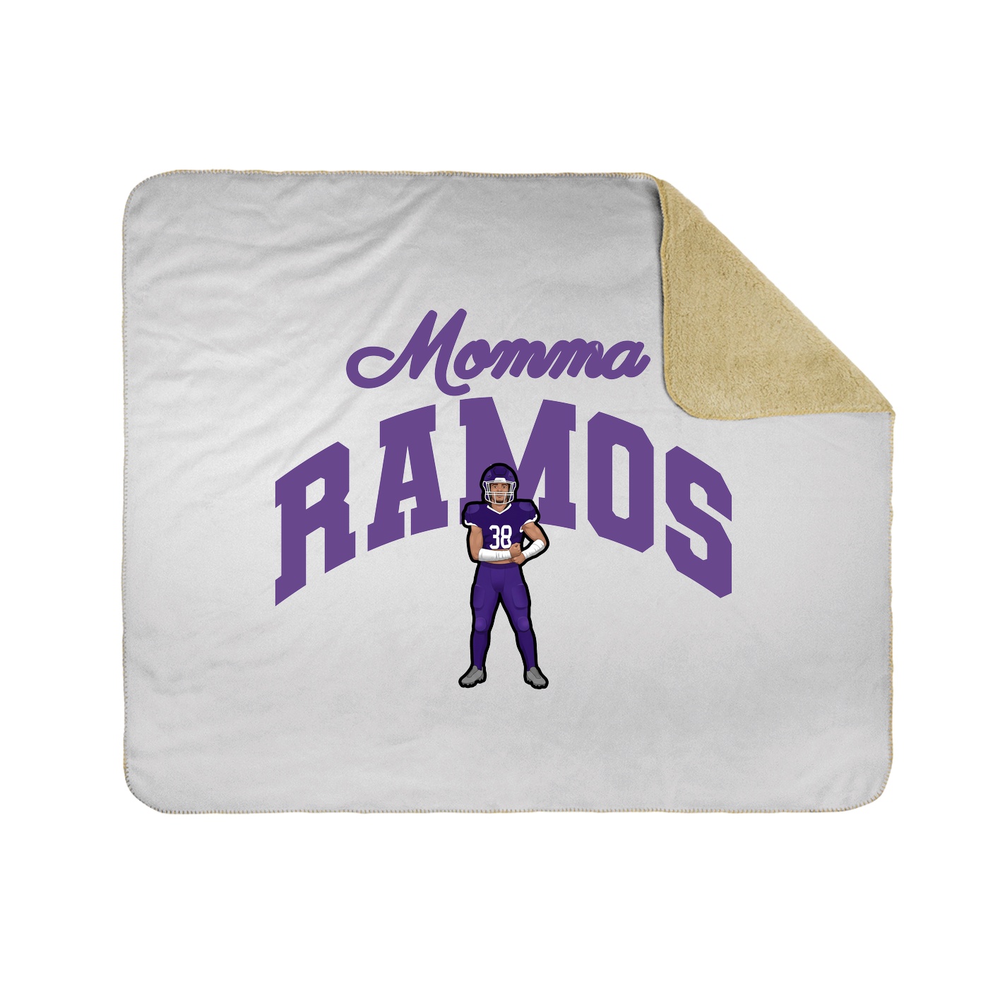 Throw Blanket — Mothers Day Arch in White