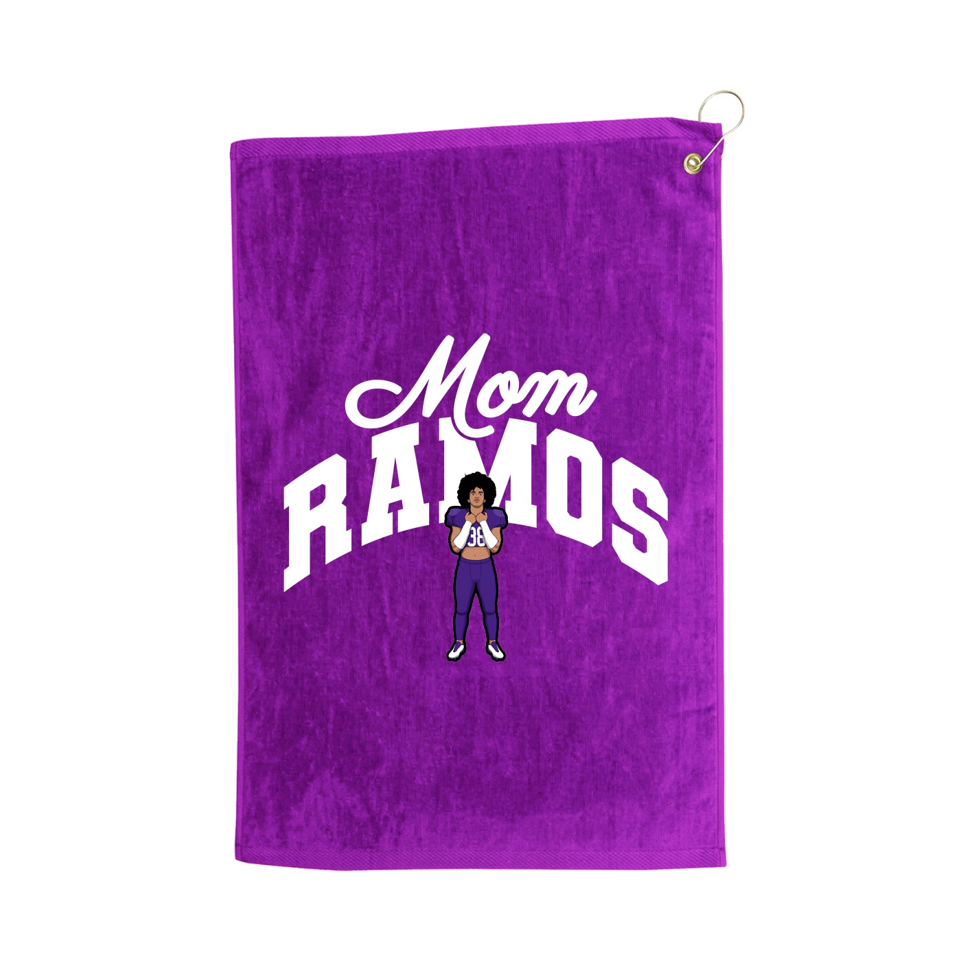Golf Towel — Mothers Day Arch in Purple