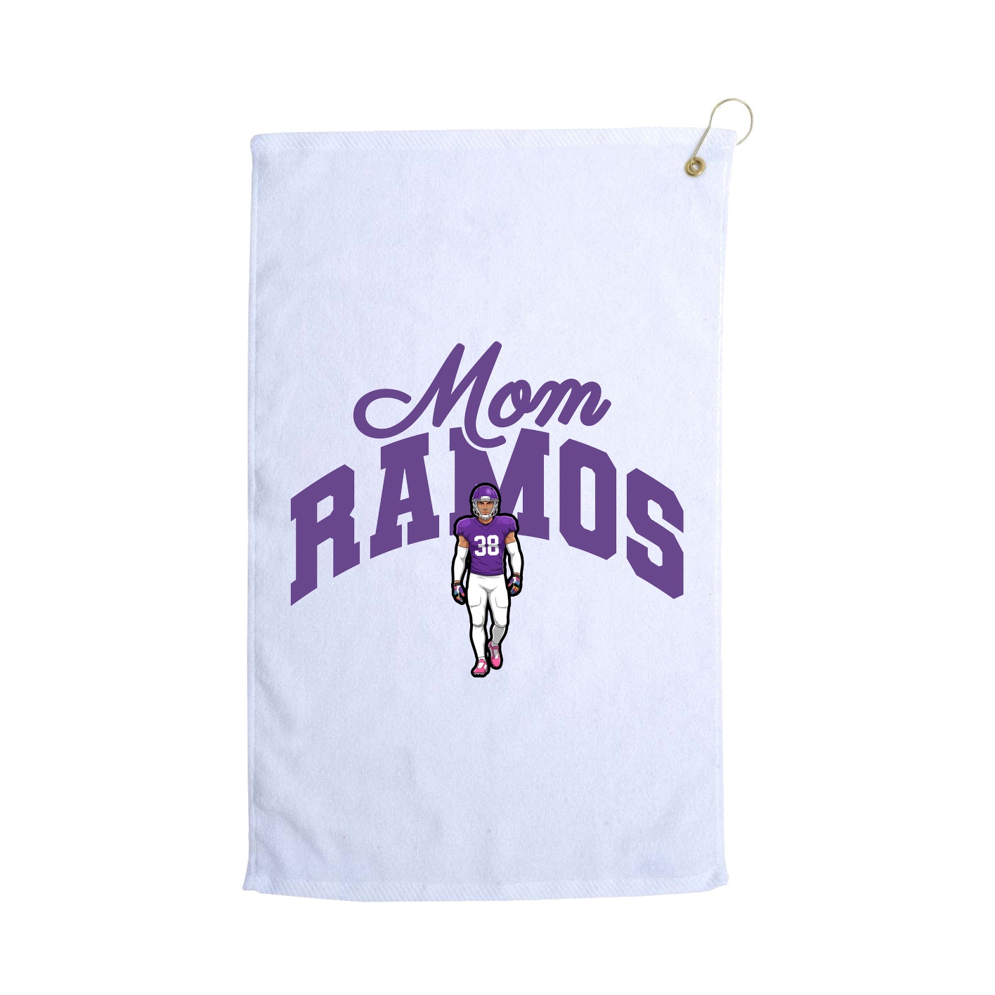 Golf Towel — Mothers Day Arch in White