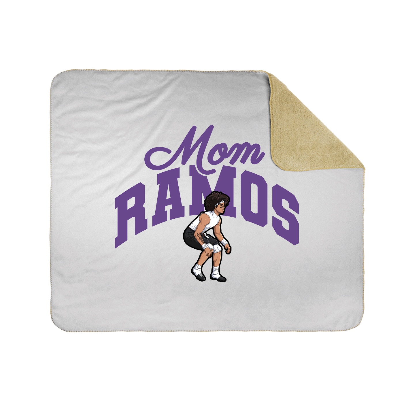 Throw Blanket — Mothers Day Arch in White