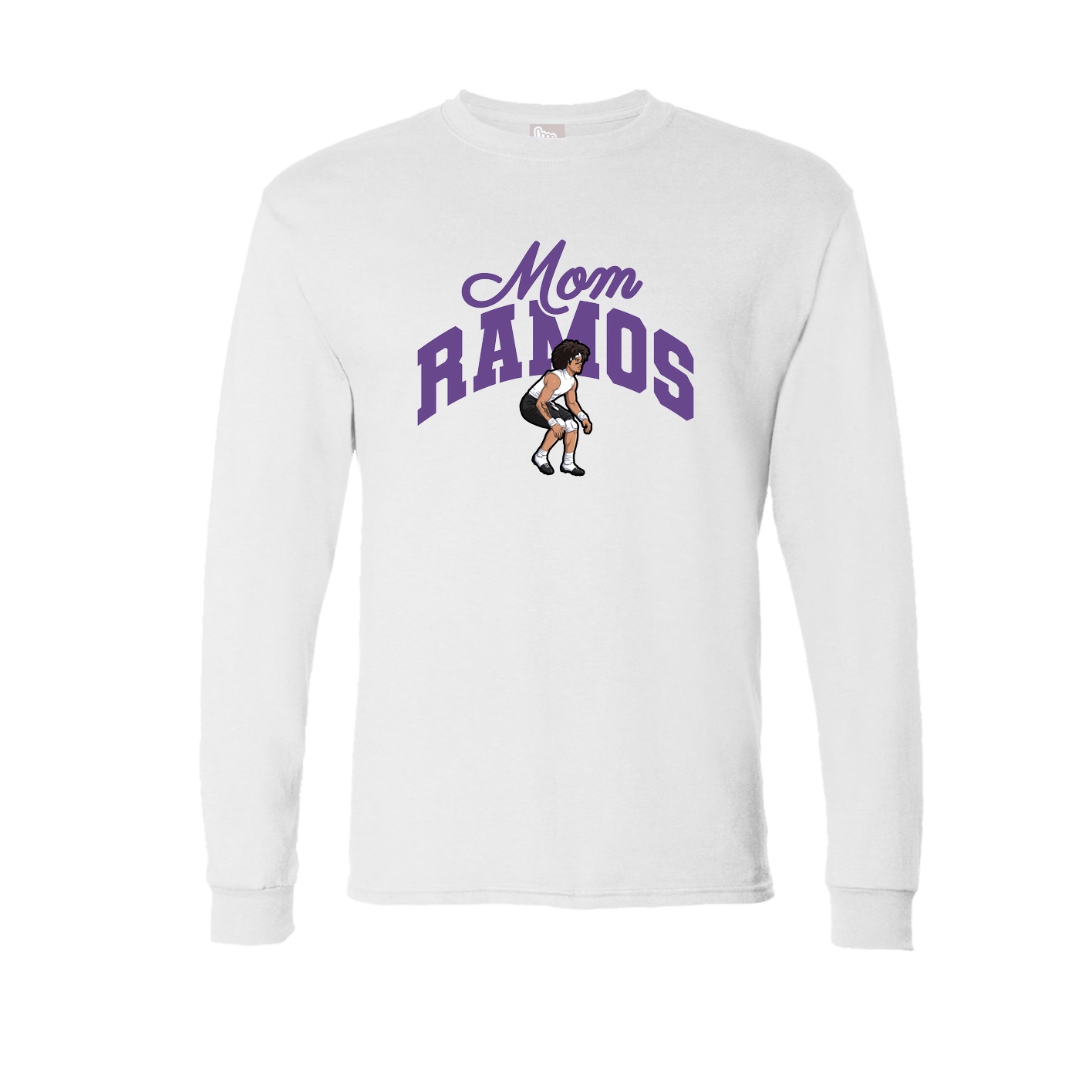 Long Sleeve Tee — Mothers Day Arch in White