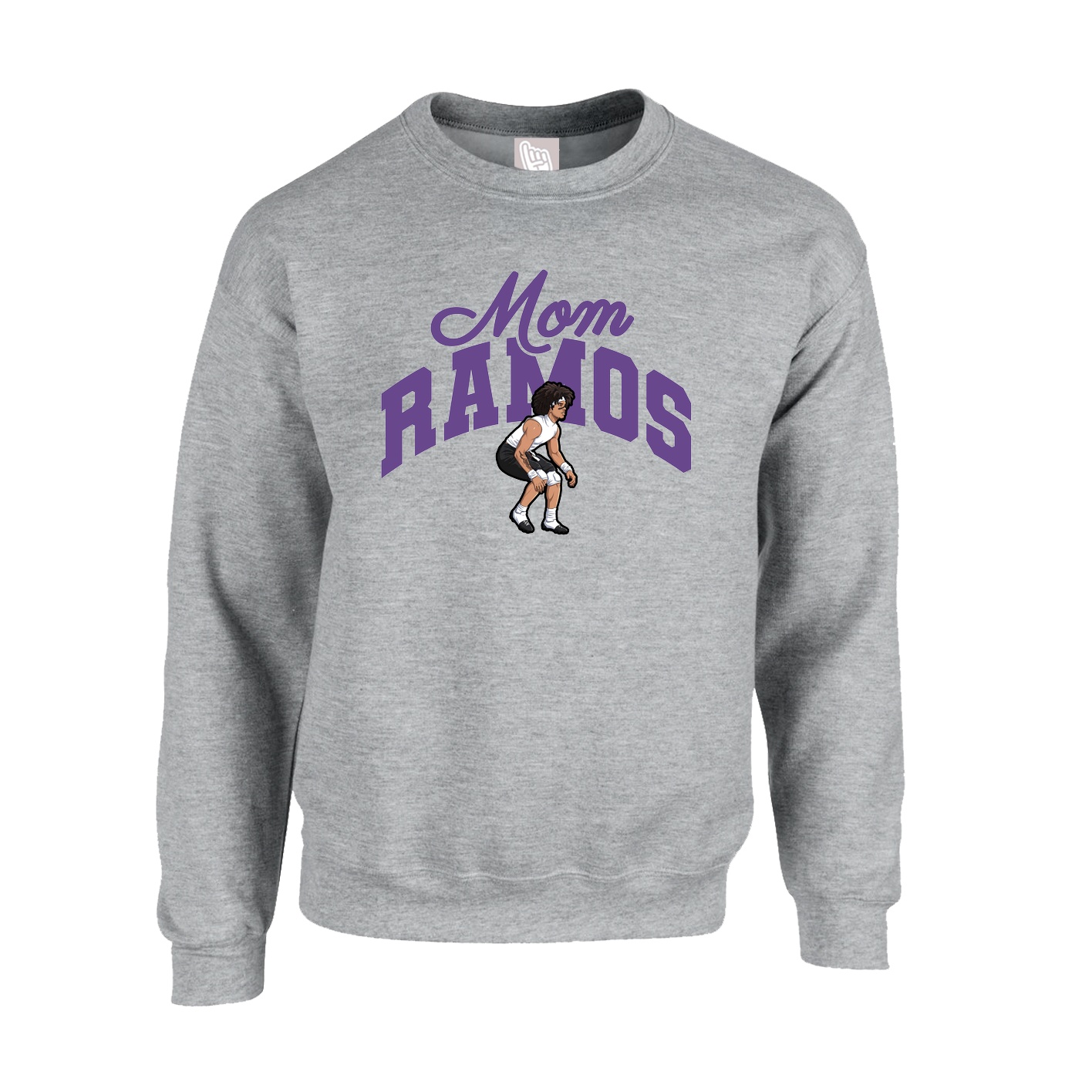 Fleece Crew — Mothers Day Arch in Grey