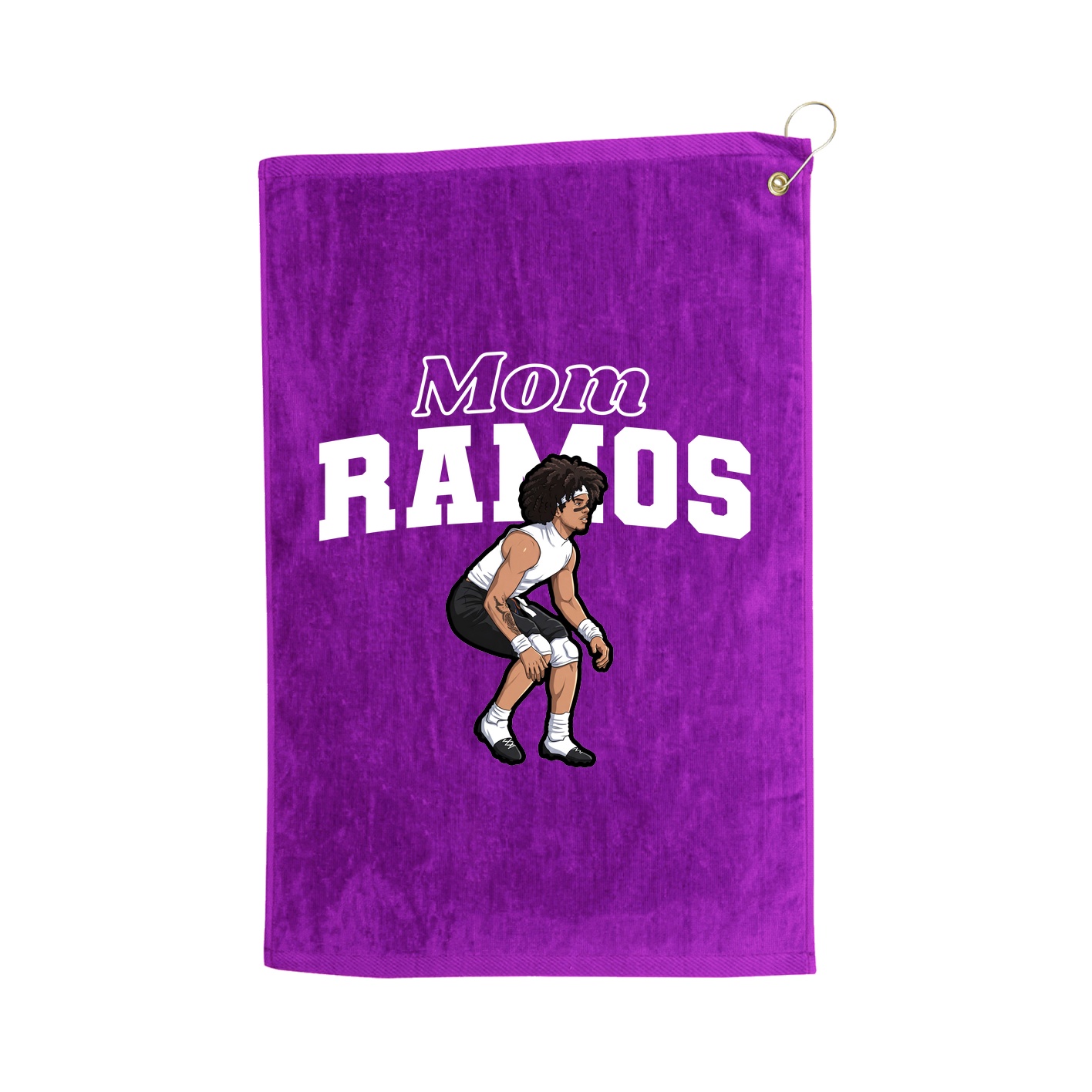 Golf Towel — Mothers Day Block in Purple