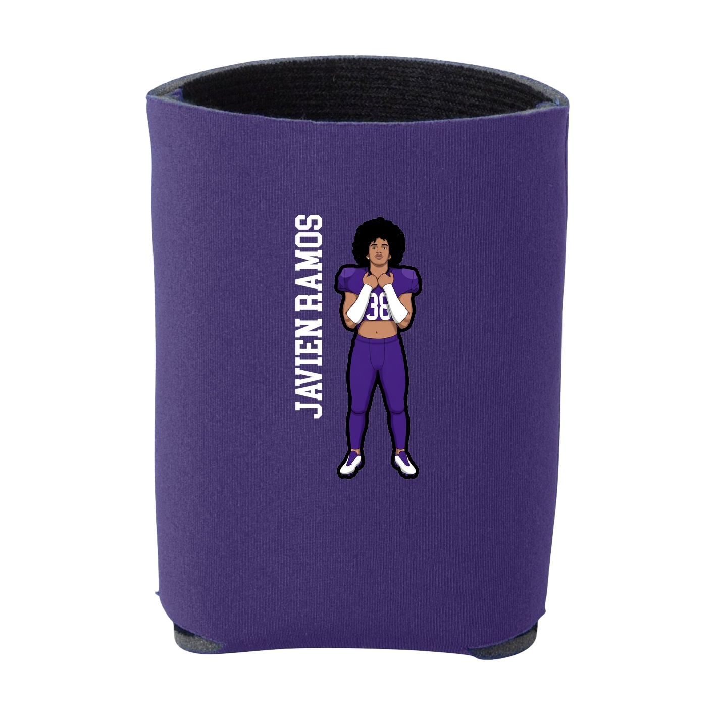 Can Holder — Name Vertical in Purple