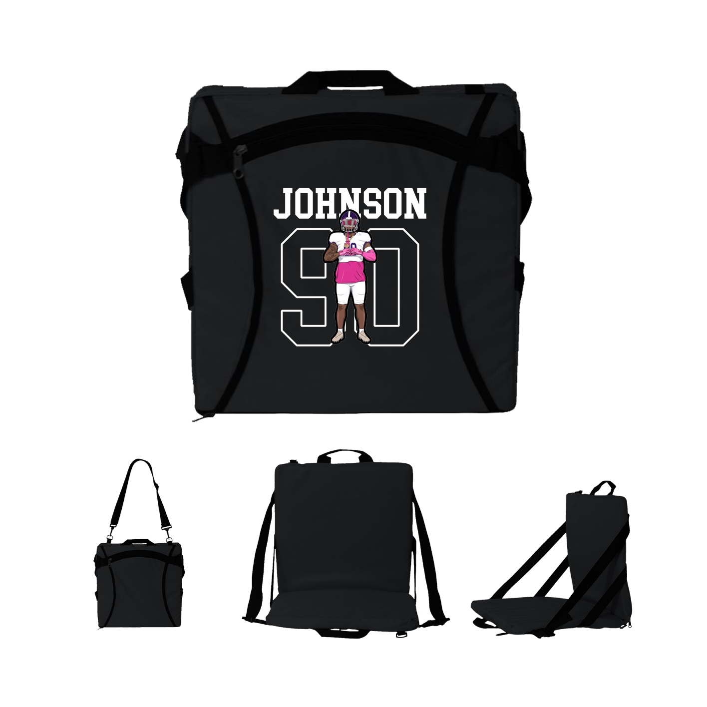 Folding Stadium Seat — Shirsey in Black