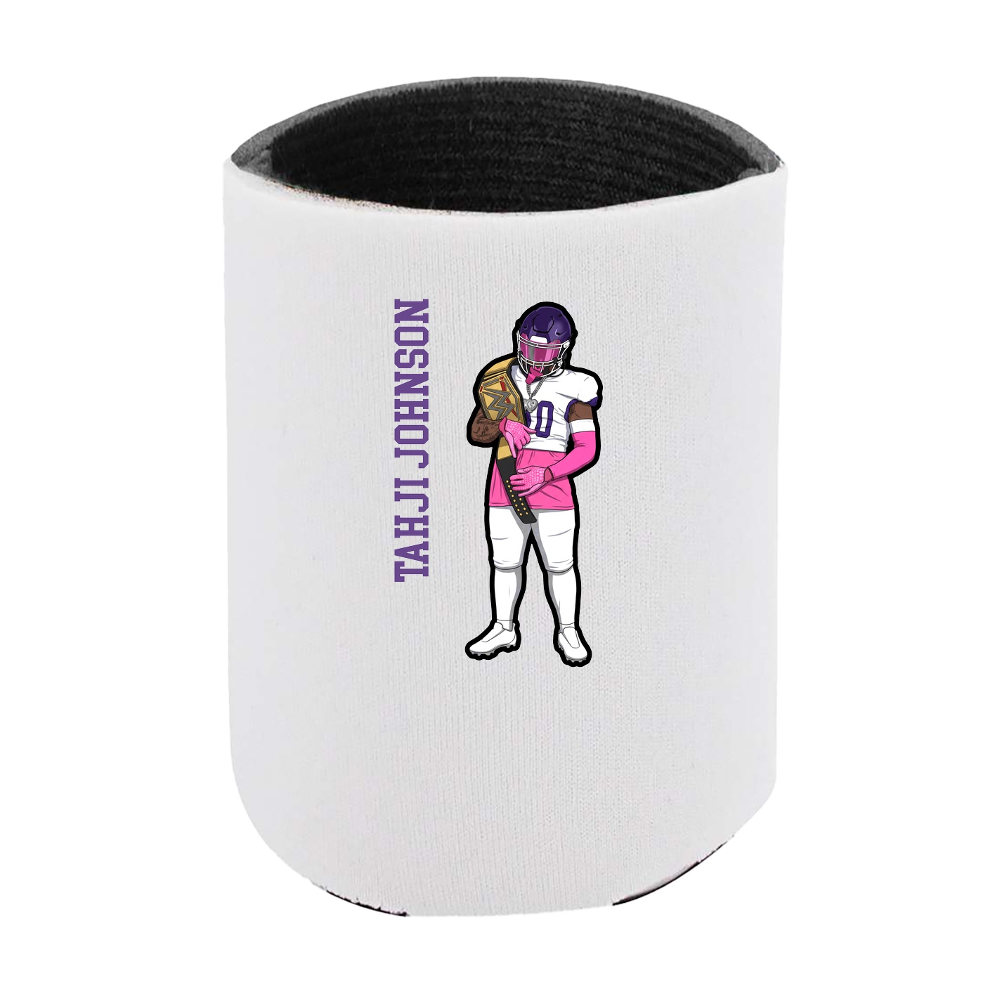 Can Holder — Name Vertical in White
