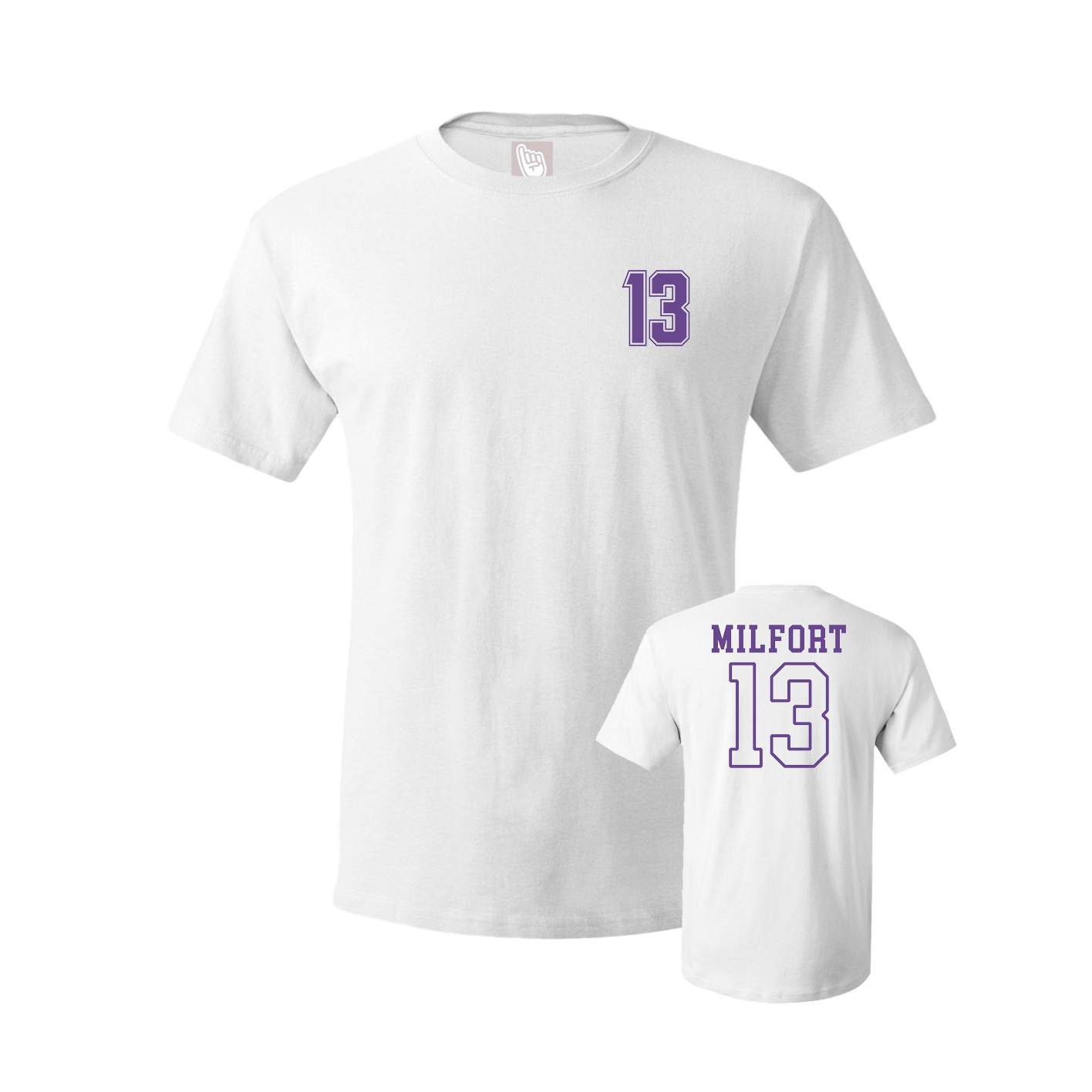 Youth Tee — Chest Back in White
