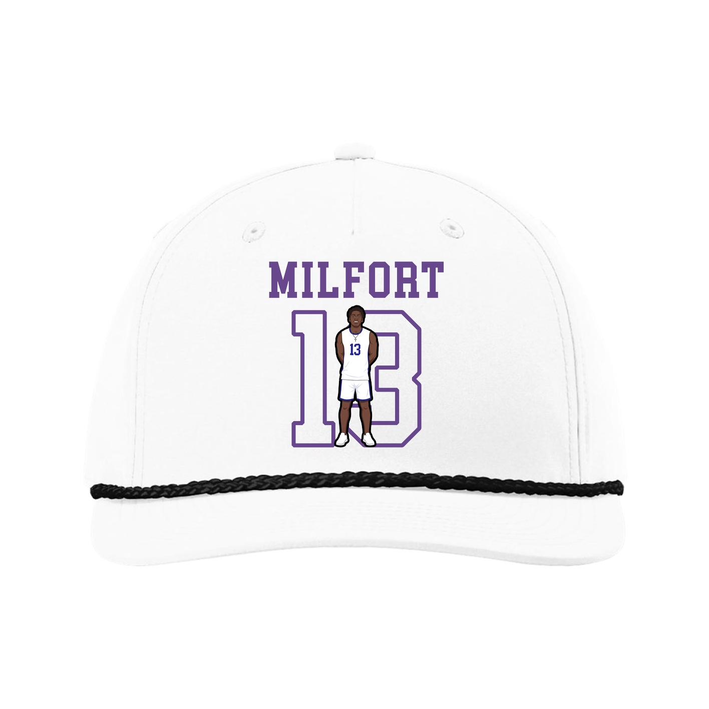 Five-Panel Classic Rope Cap — Shirsey in White