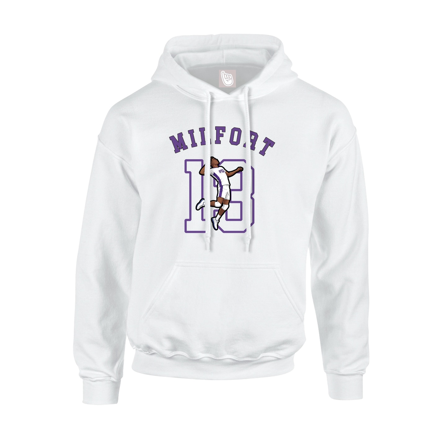 Youth Hoodie — Shirsey Arch in White