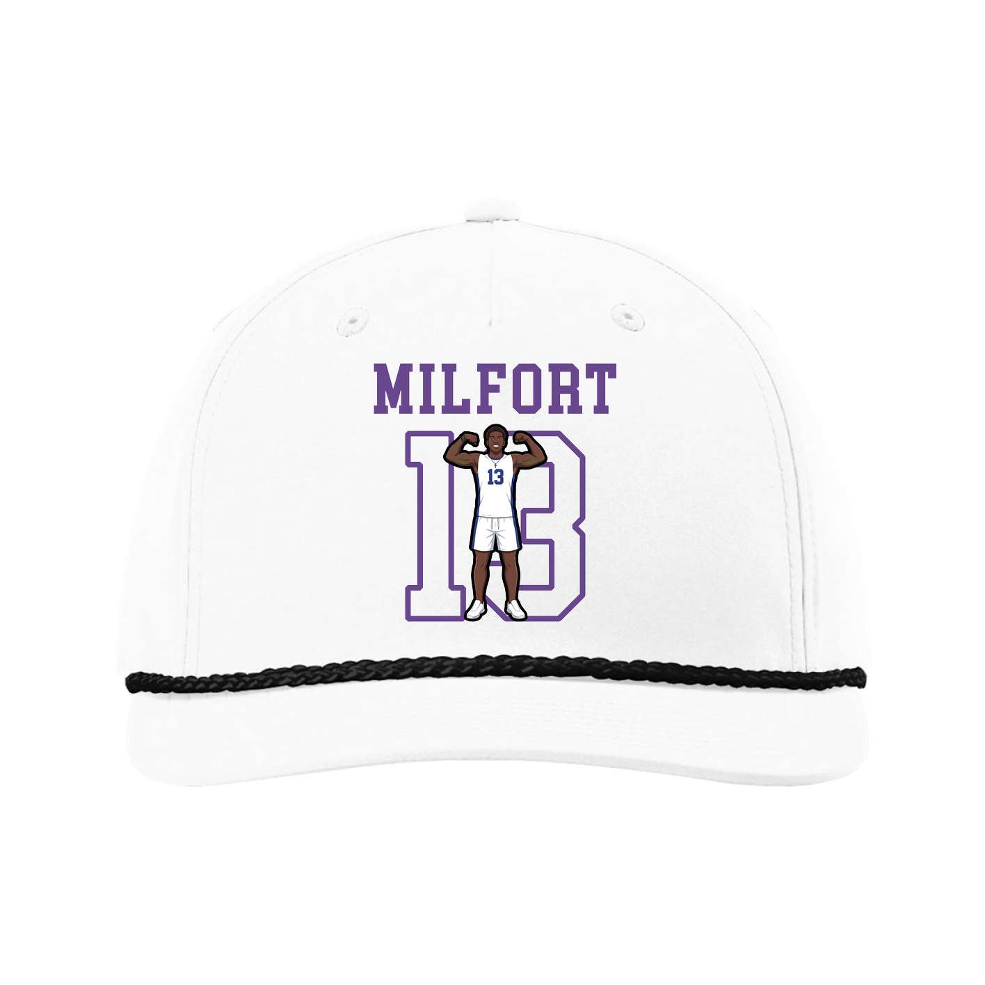 Five-Panel Classic Rope Cap — Shirsey in White