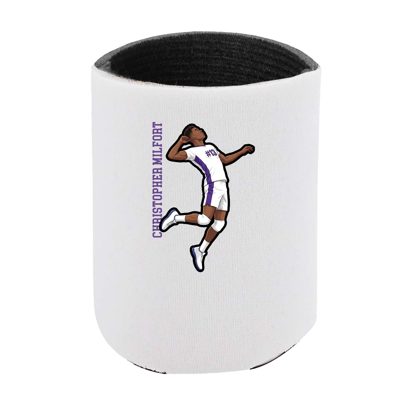 Can Holder — Name Vertical in White