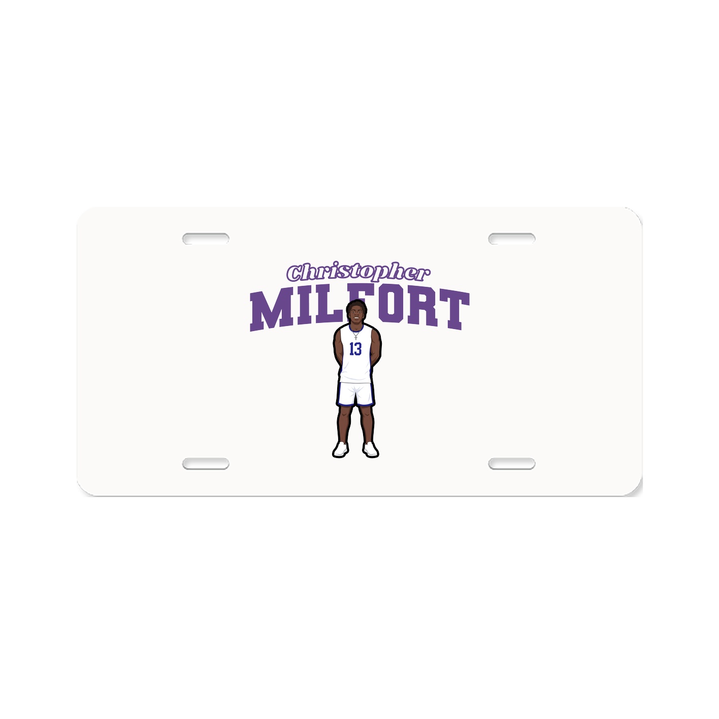 License Plate — Name Arch in Classic