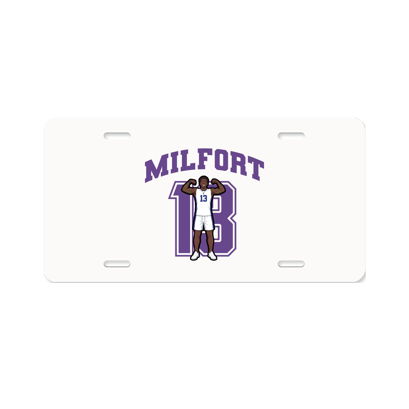 License Plate — Number in Classic