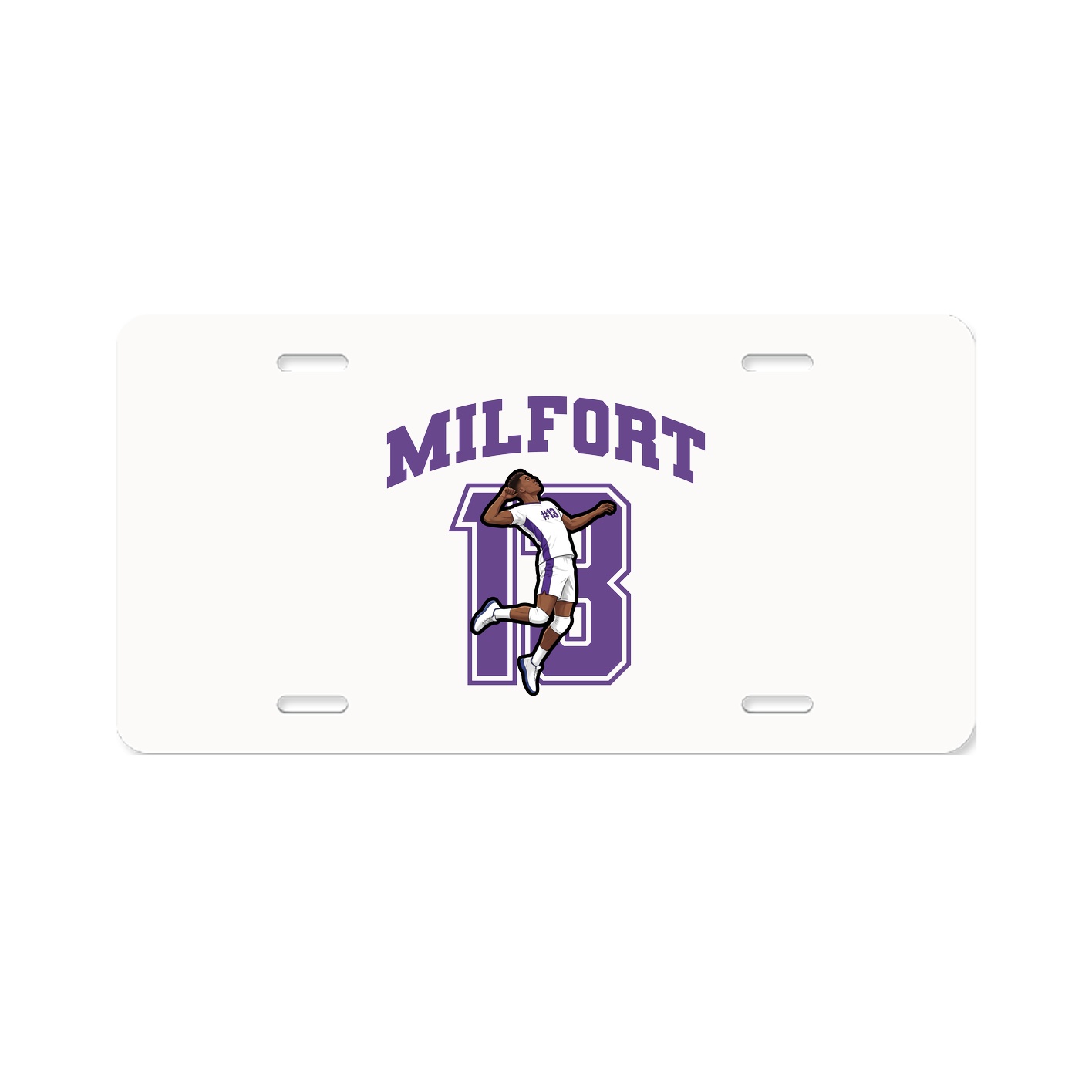 License Plate — Number in Classic