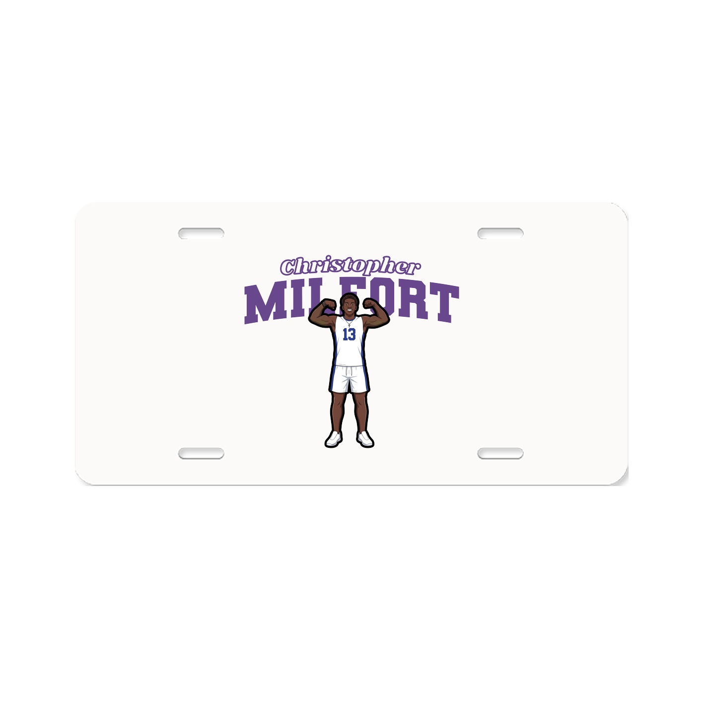 License Plate — Name Arch in Classic