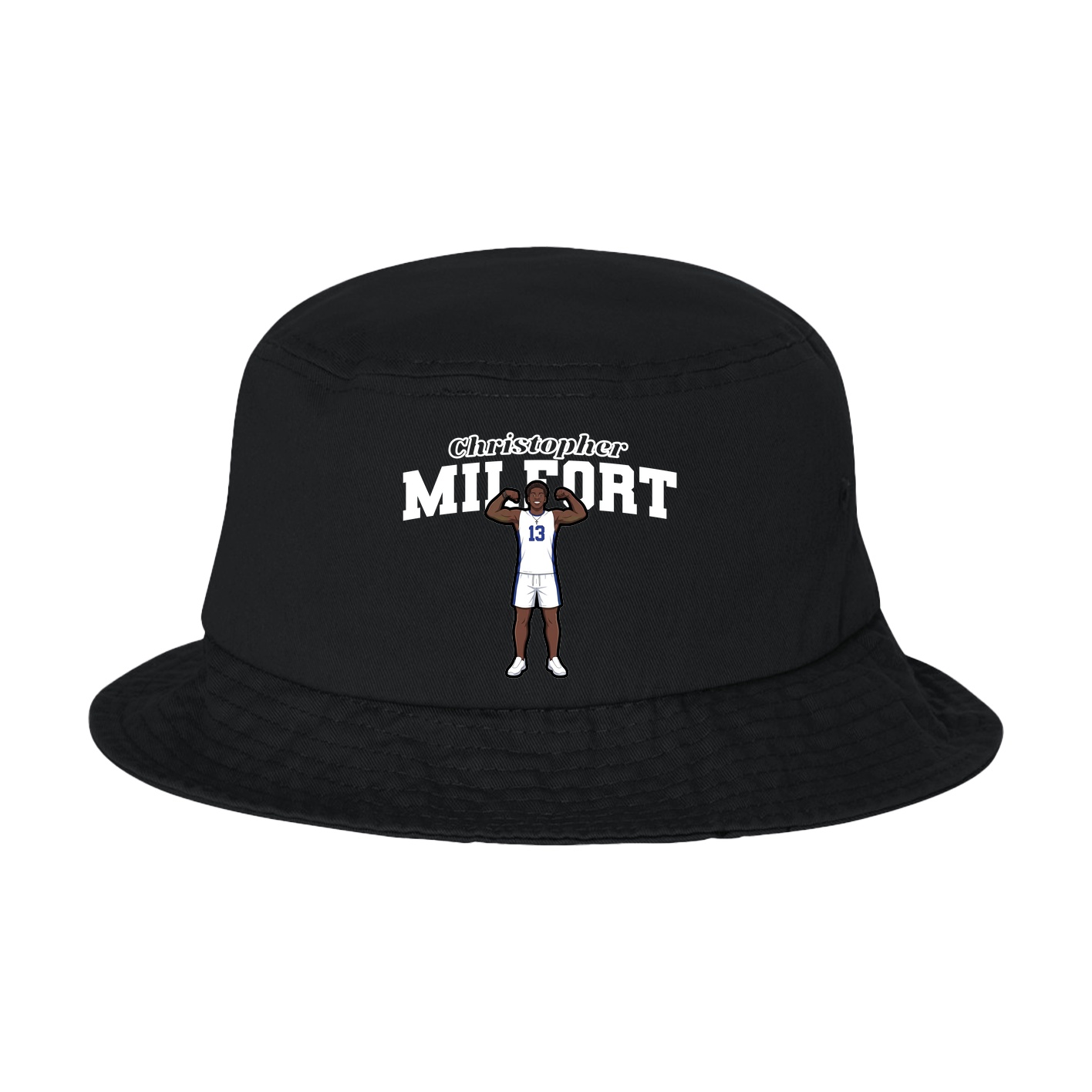 Bucket Cap — Name Arch in Black