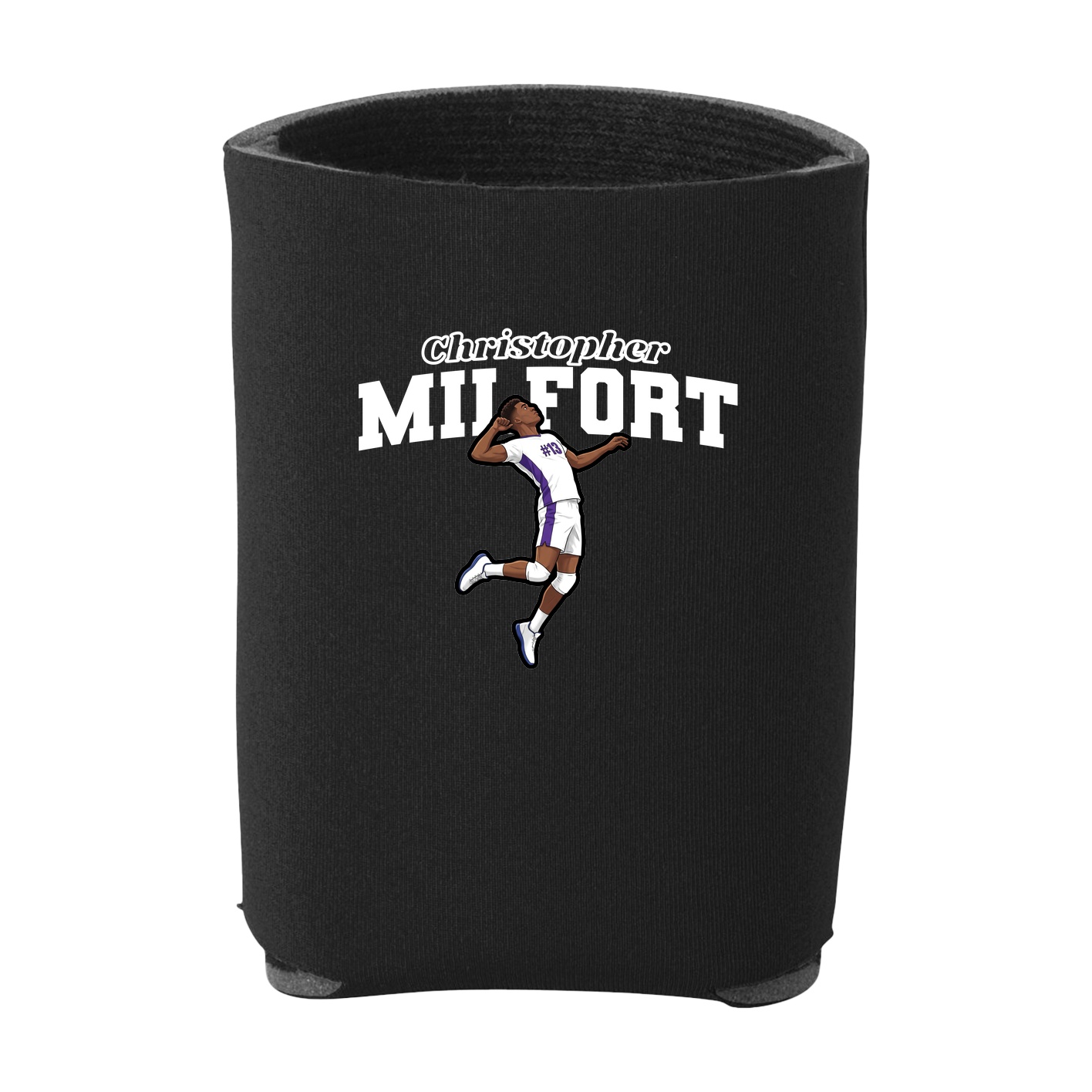 Can Holder — Name Arch in Black