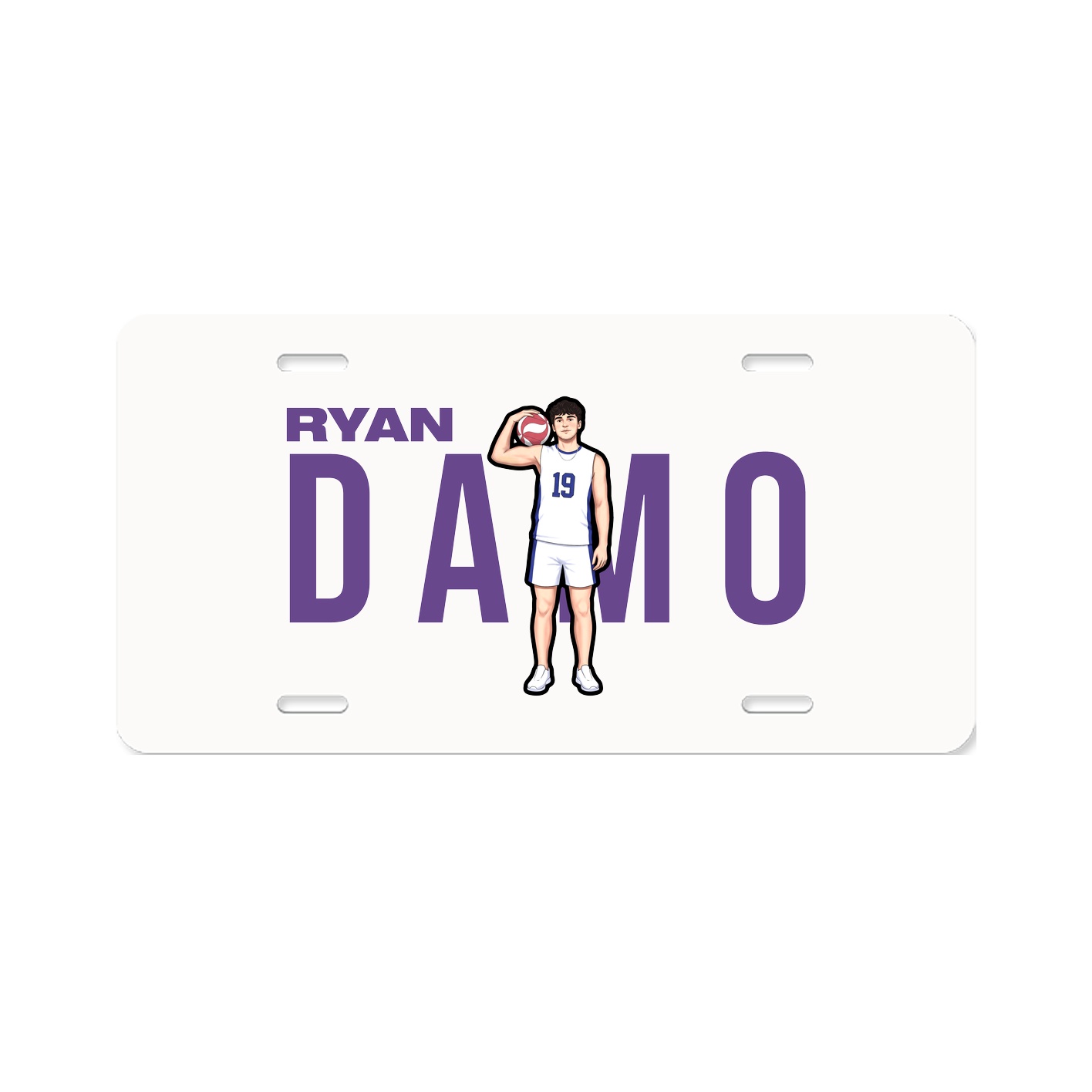 License Plate — Player Name in Classic