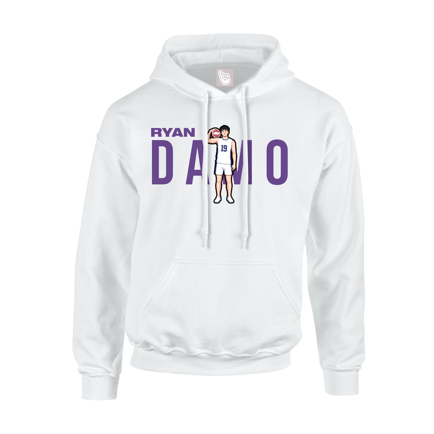 Hoodie — Player Name in White