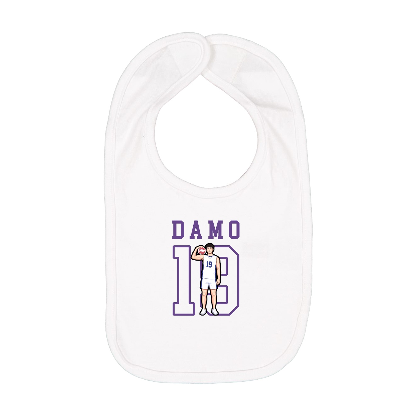 Infant Bib — Shirsey in White