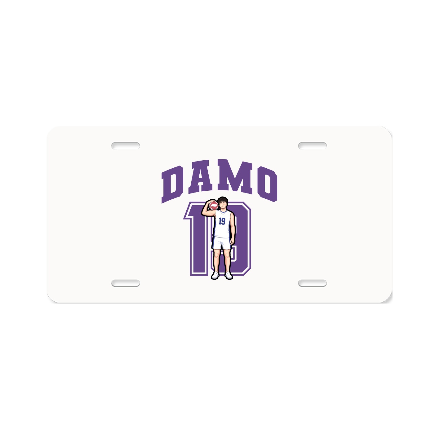 License Plate — Number in Classic