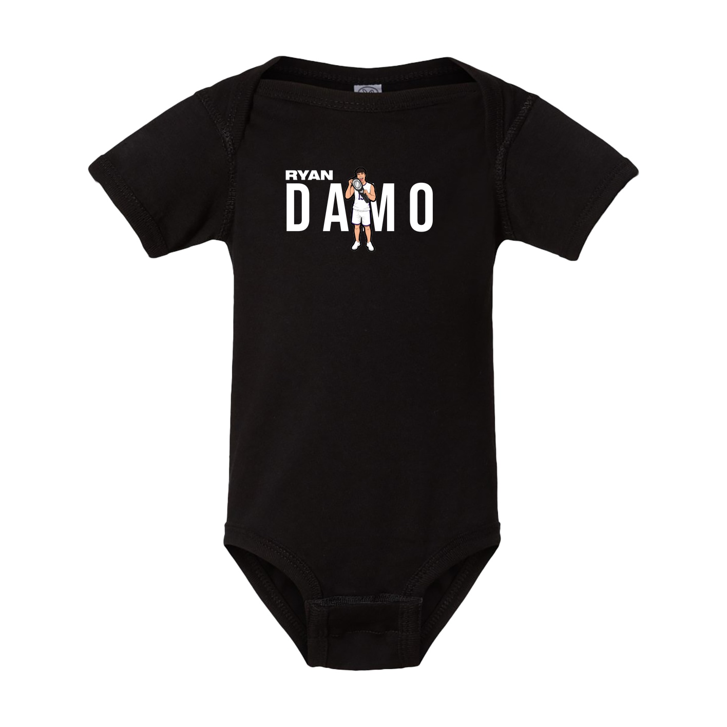 Baby Onesie — Player Name in Black