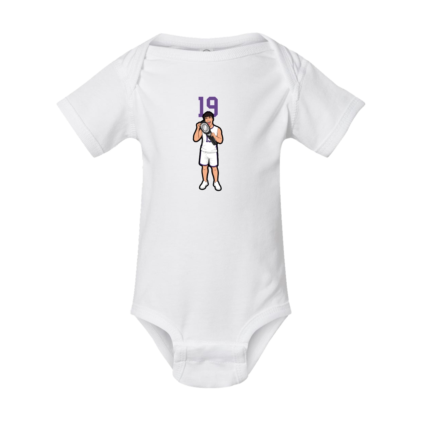 Baby Onesie — Number Top in White