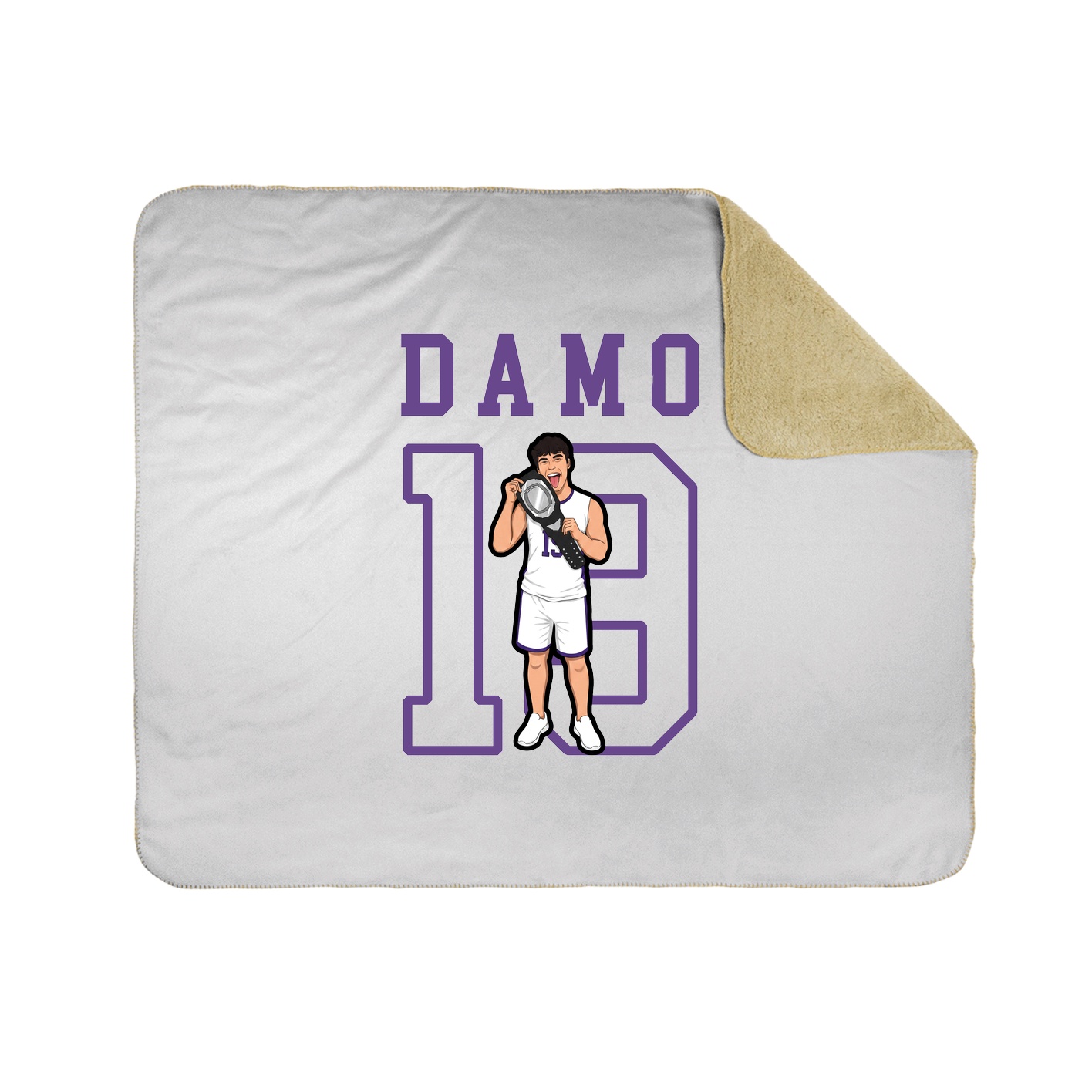 Throw Blanket — Shirsey in White