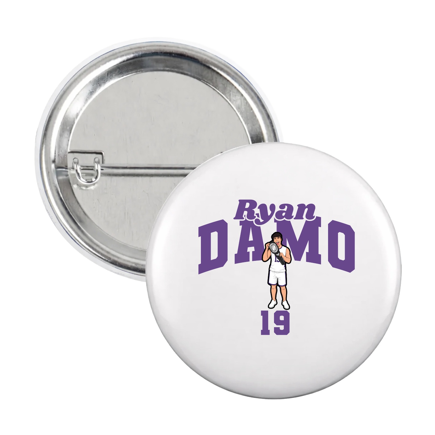 Game Day Button — Signature Arch in White