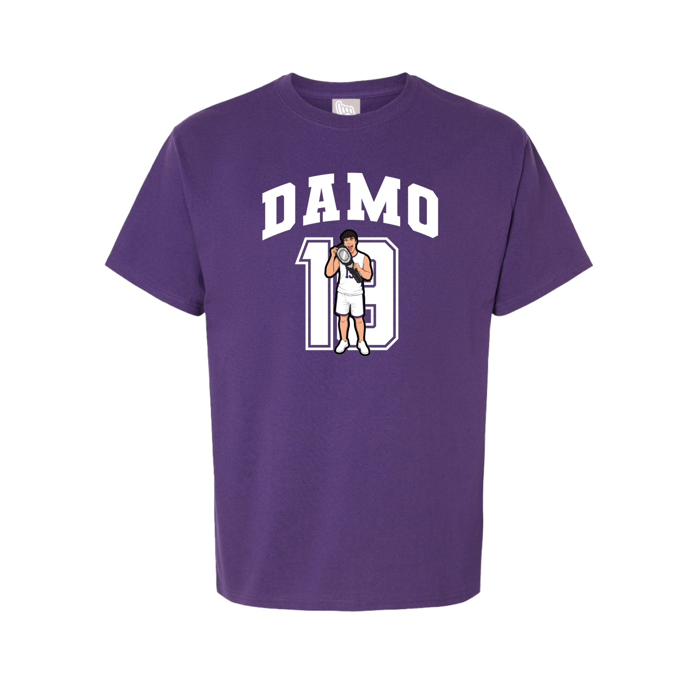 Youth Tee — Number in Purple