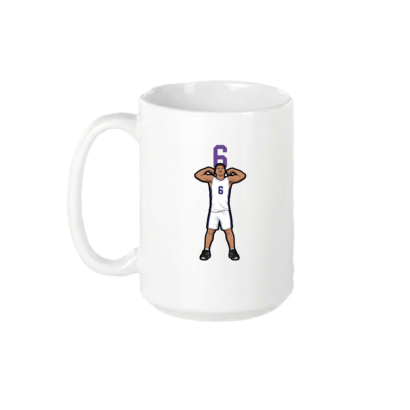 15oz Coffee Mug — Number Top in White