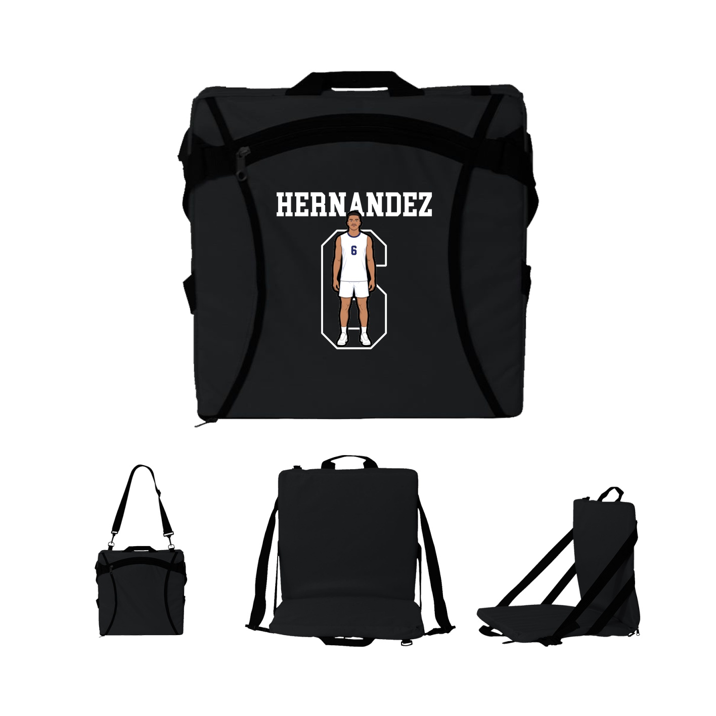 Folding Stadium Seat — Shirsey in Black