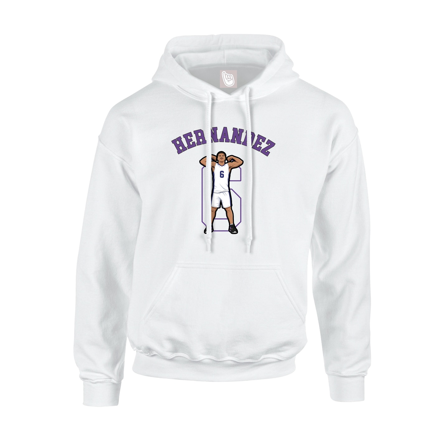 Hoodie — Shirsey Arch in White