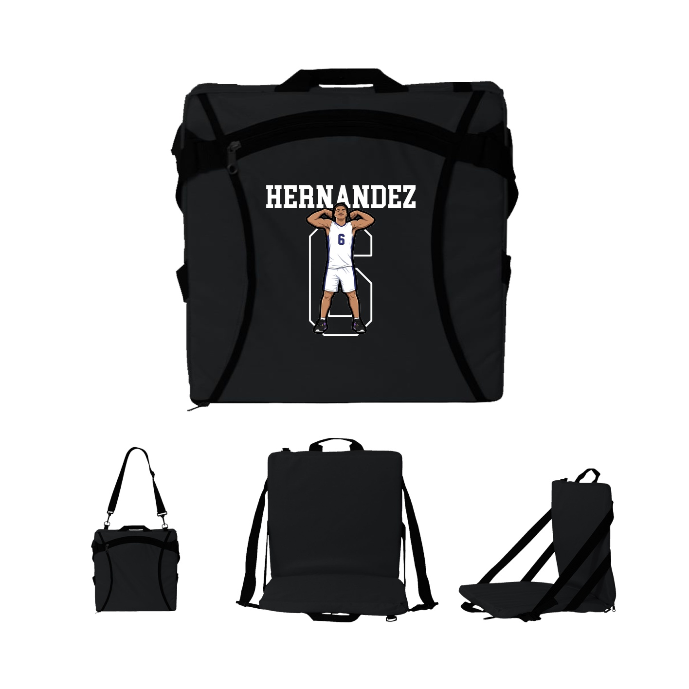 Folding Stadium Seat — Shirsey in Black