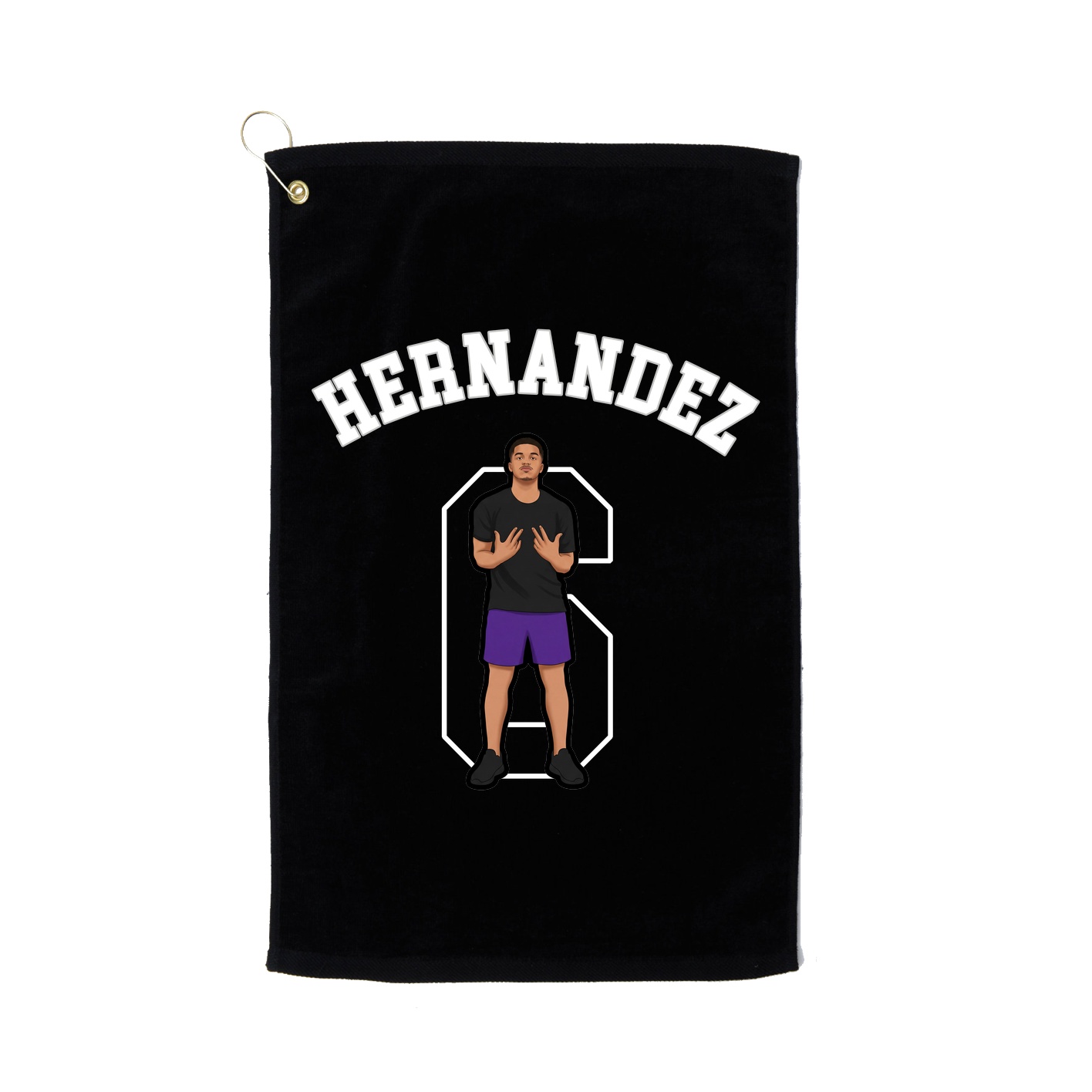 Golf Towel — Shirsey Arch in Black
