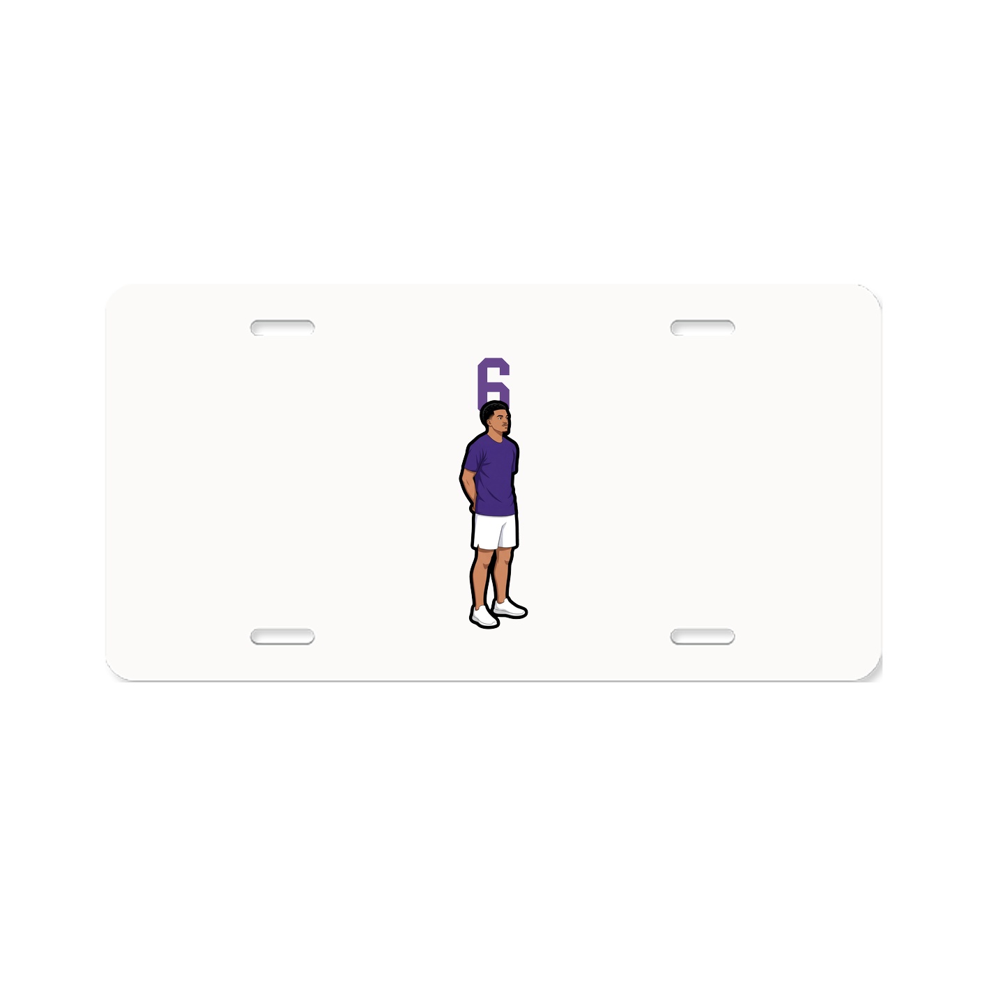 License Plate — Number Top in Classic