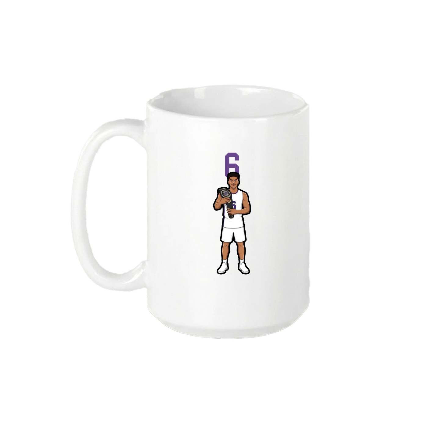15oz Coffee Mug — Number Top in White