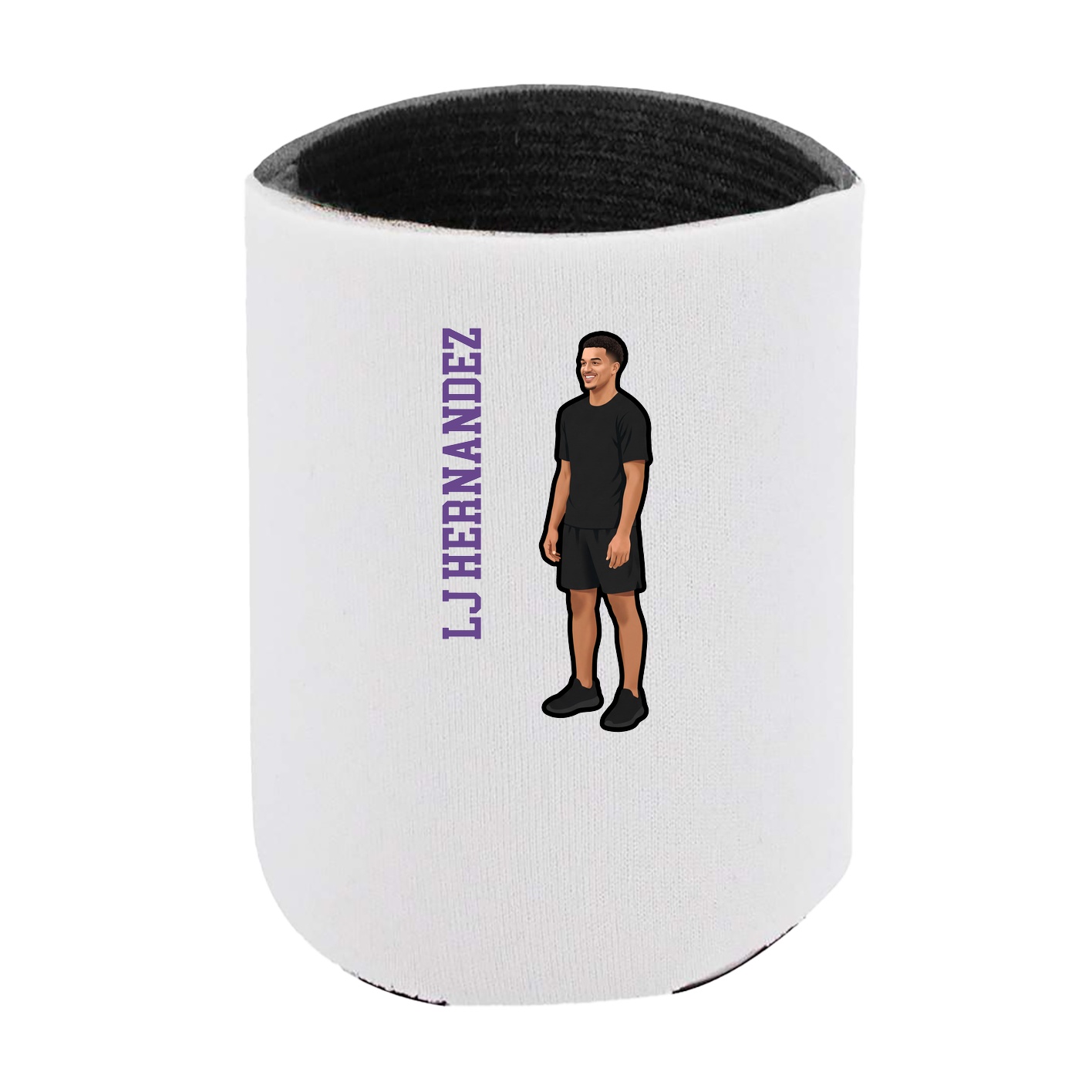 Can Holder — Name Vertical in White