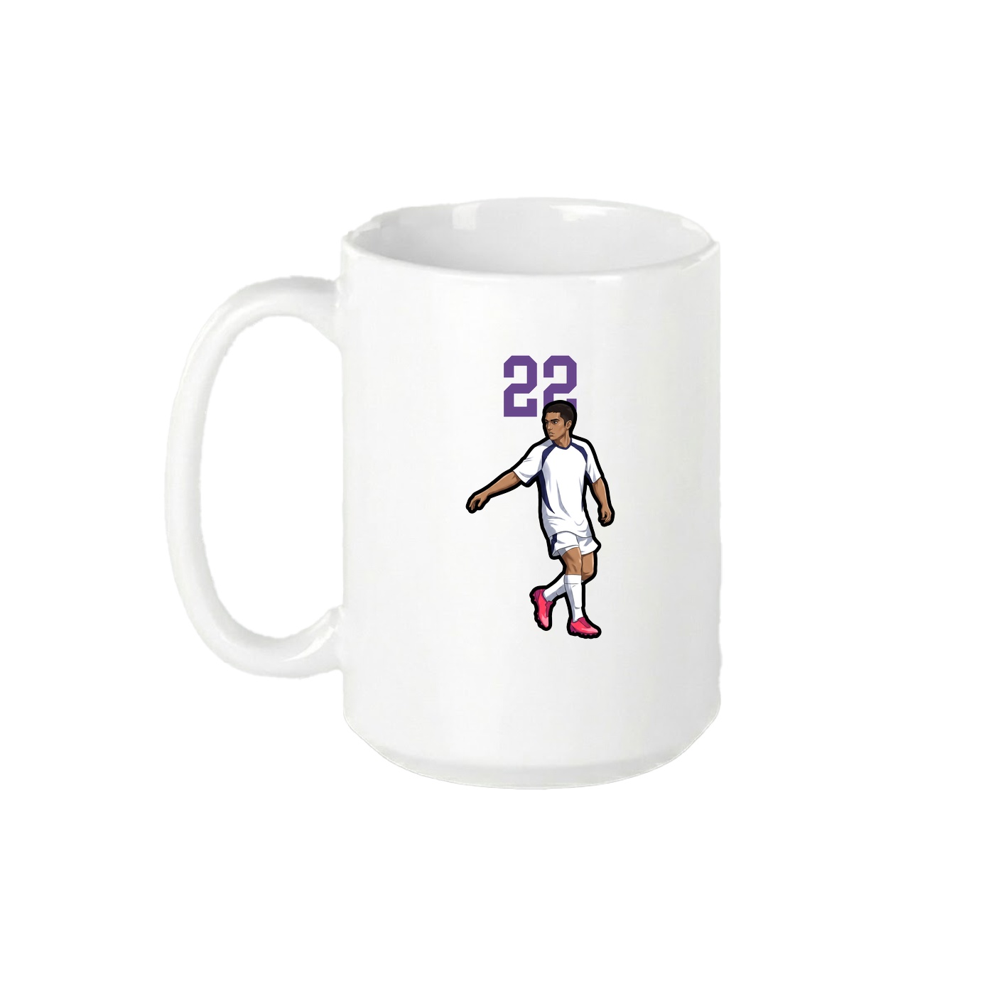 15oz Coffee Mug — Number Top in White
