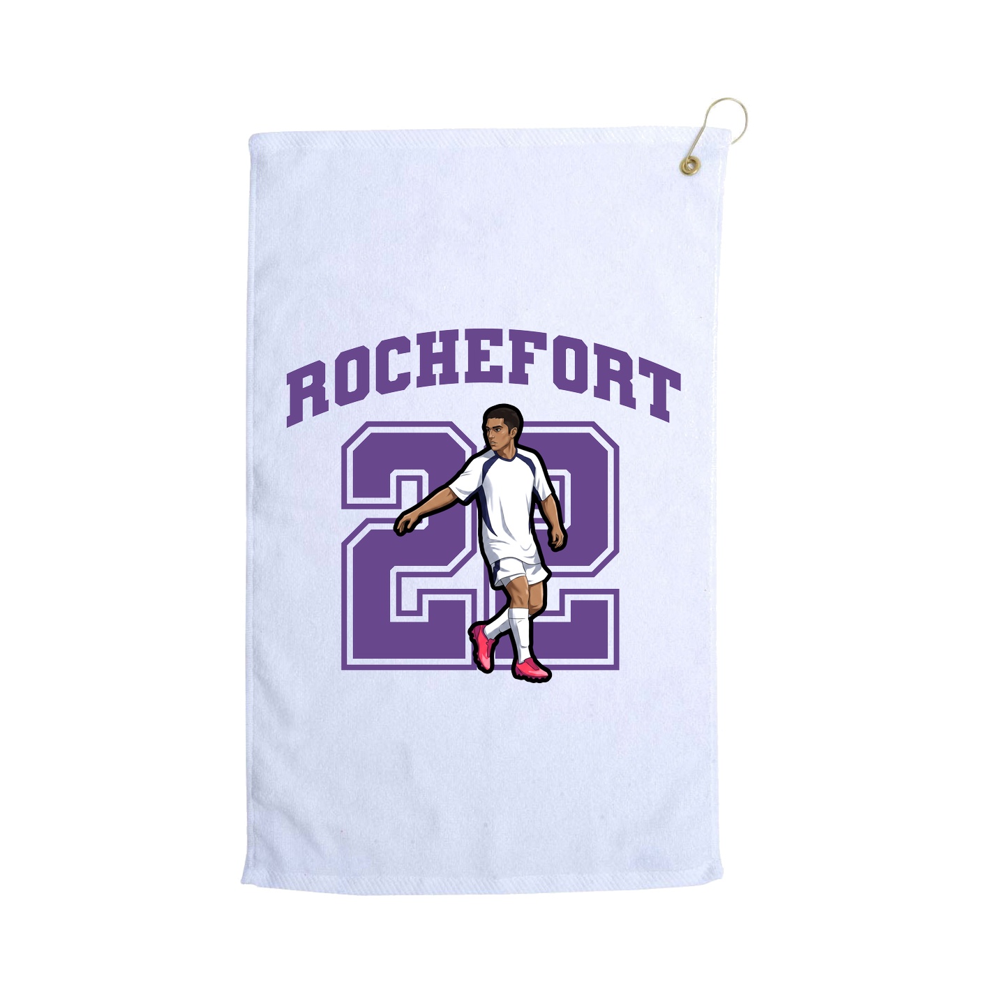 Golf Towel — Number in White