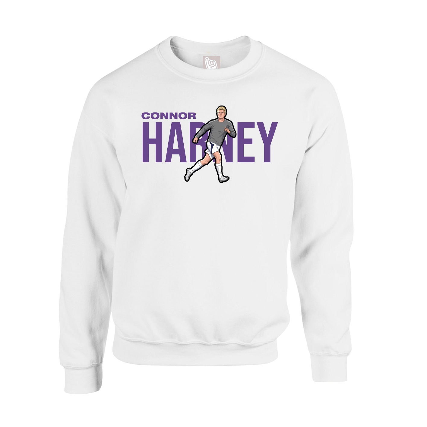 Fleece Crew — Player Name in White