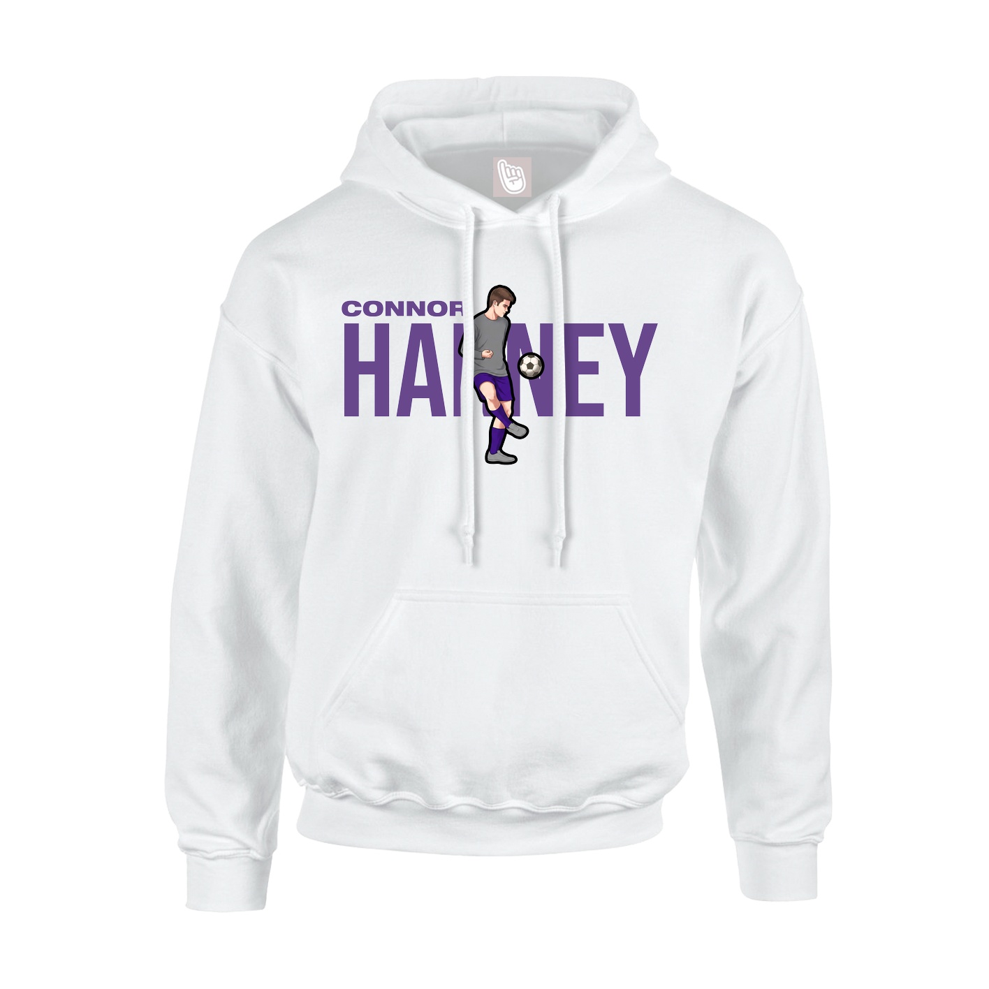 Hoodie — Player Name in White