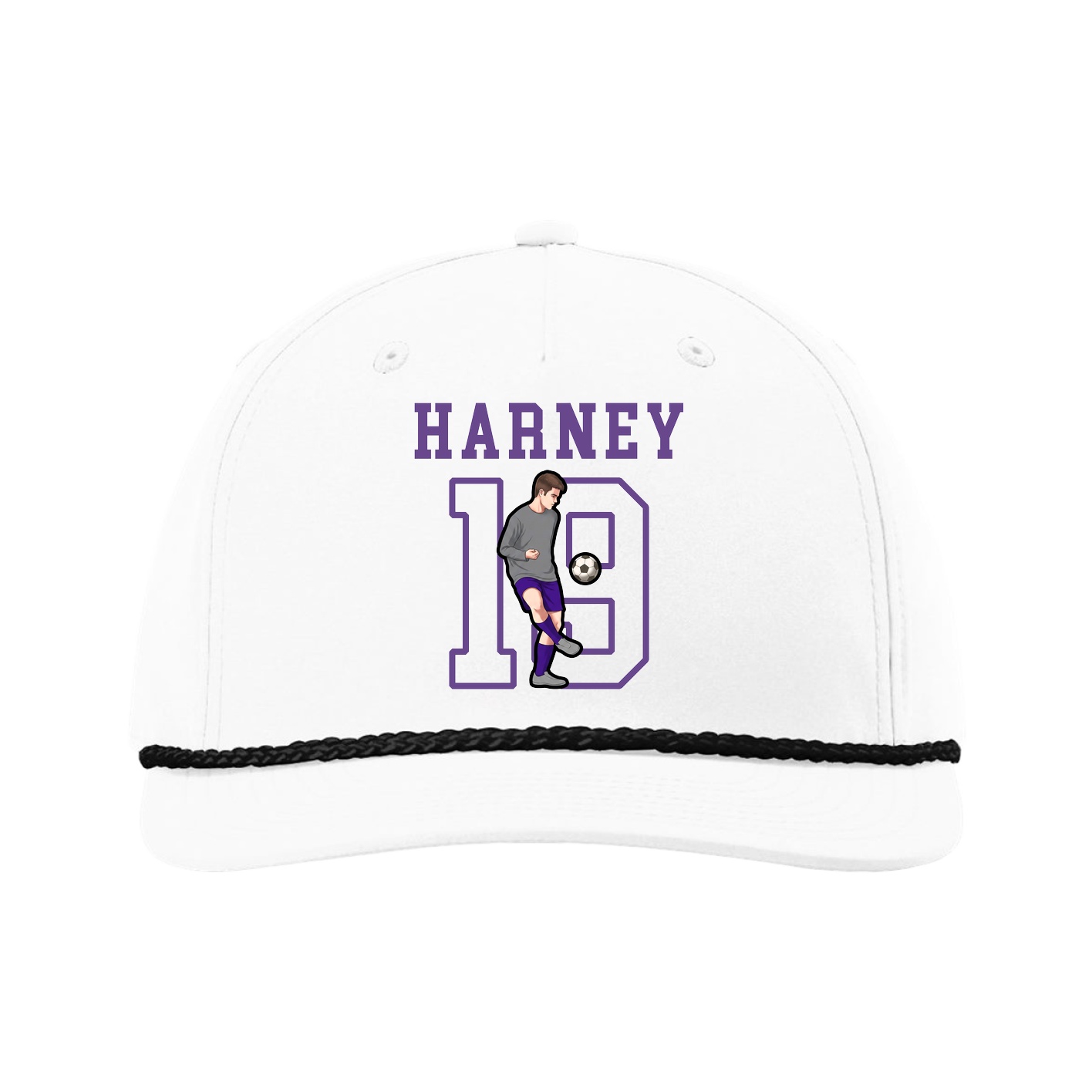 Five-Panel Classic Rope Cap — Shirsey in White