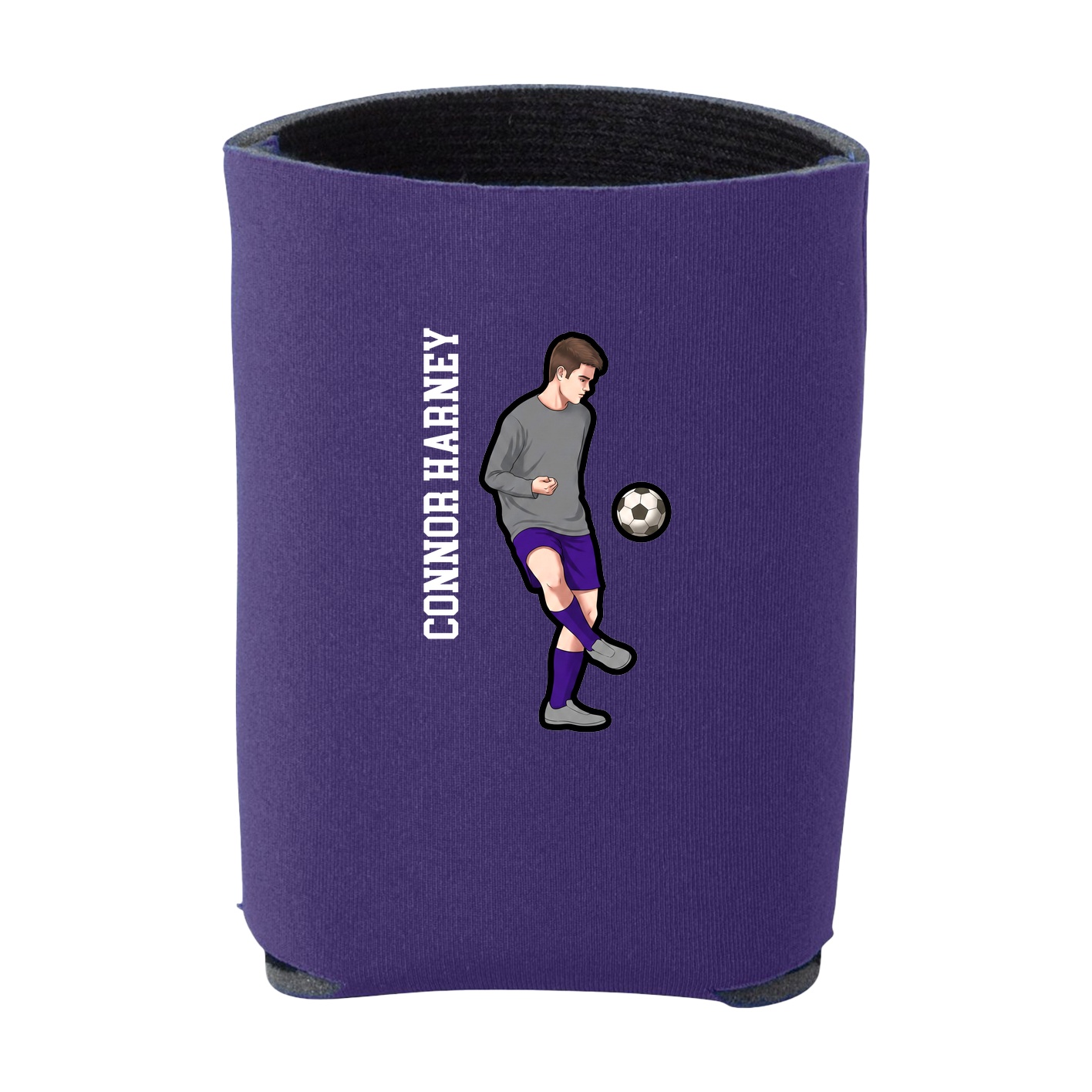 Can Holder — Name Vertical in Purple