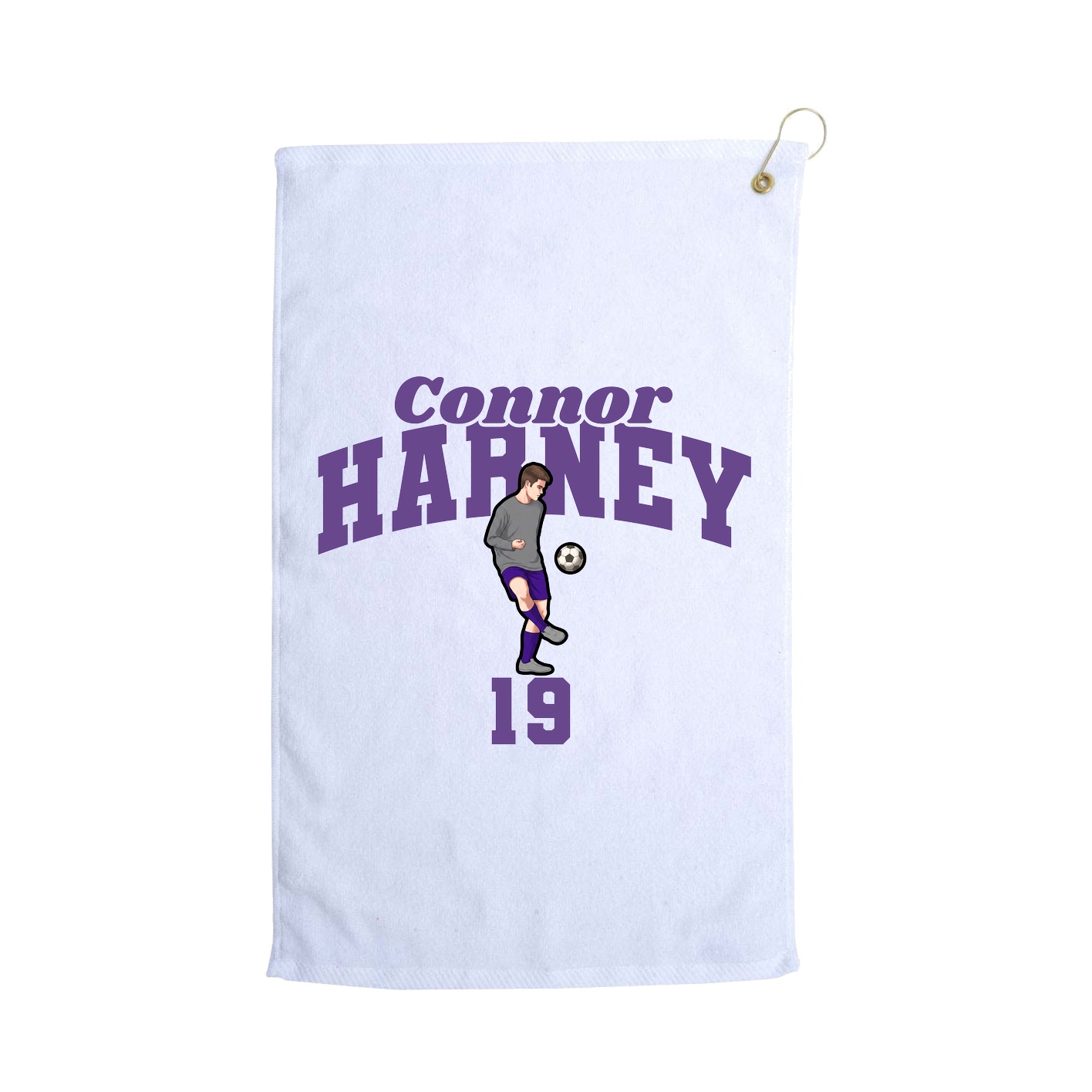 Golf Towel — Signature Arch in White
