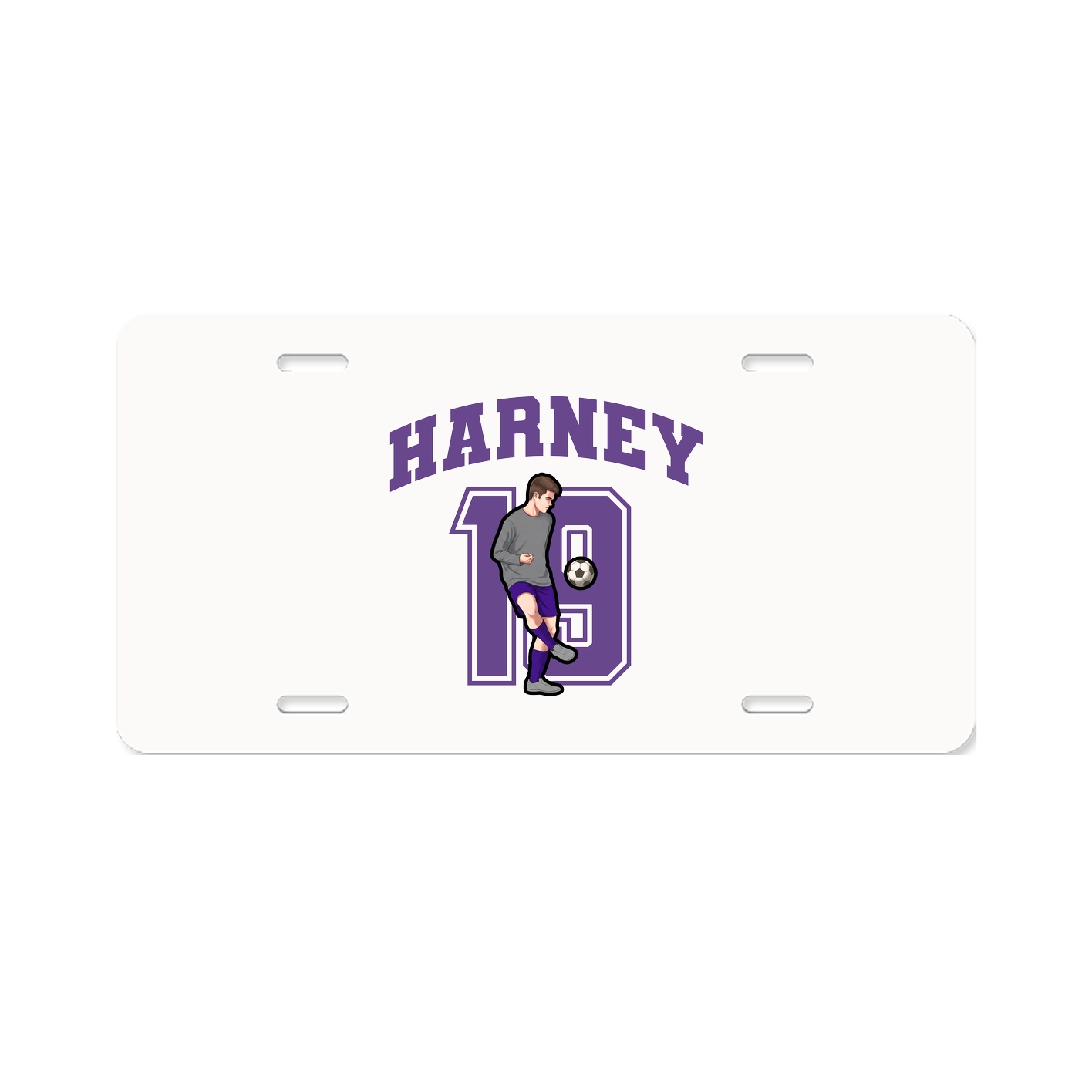License Plate — Number in Classic
