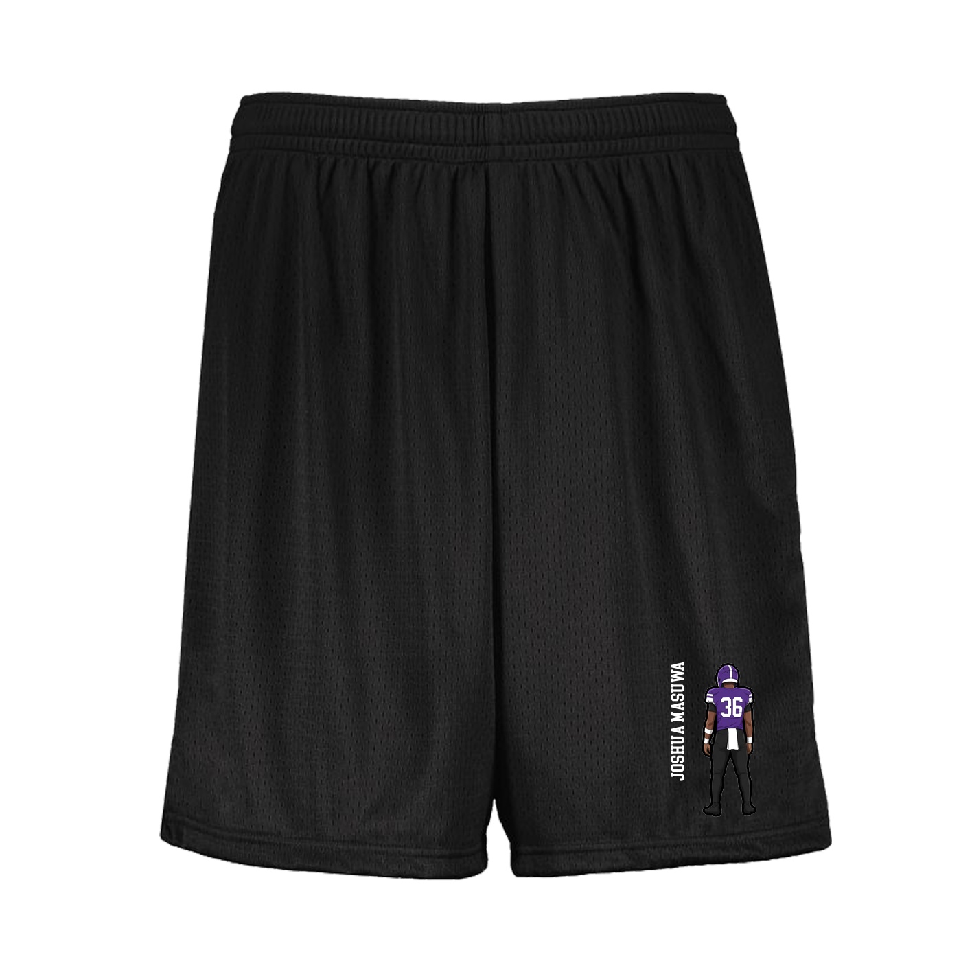 Shorts — Name Vertical in Black