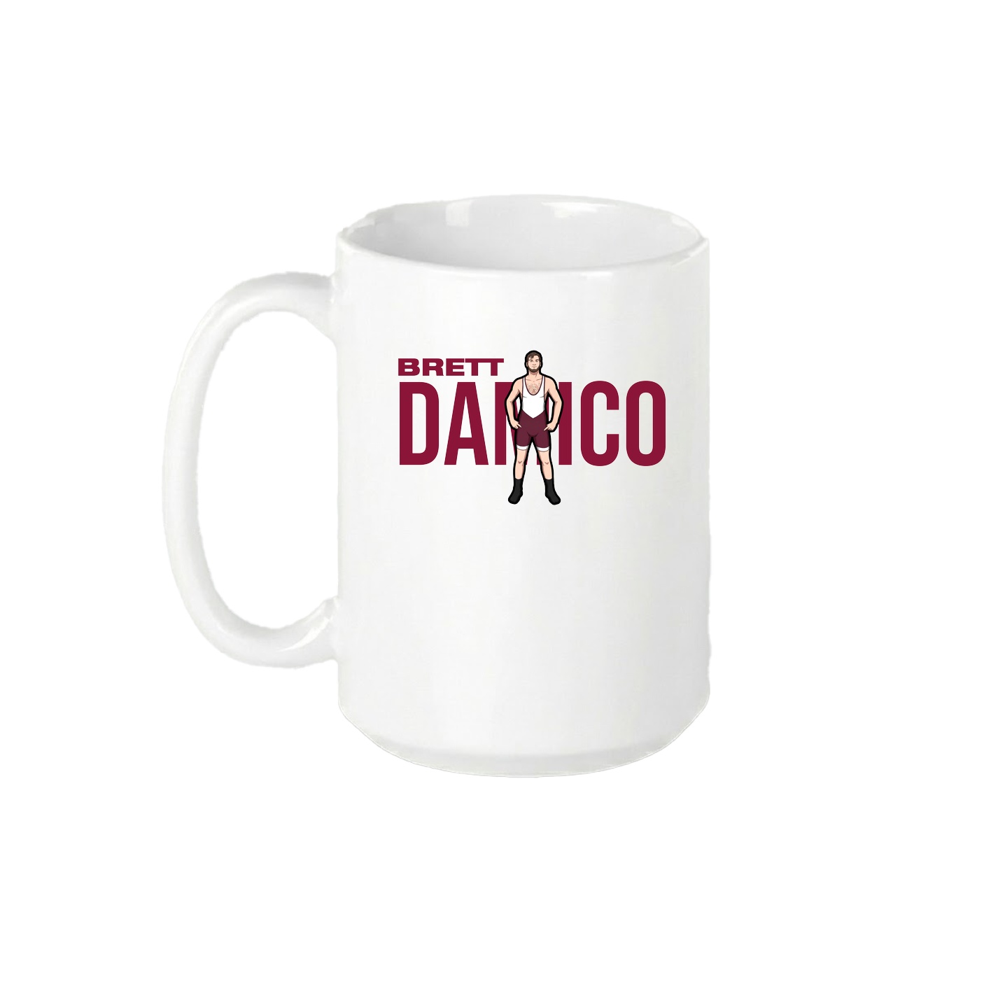 15oz Coffee Mug — Player Name in White