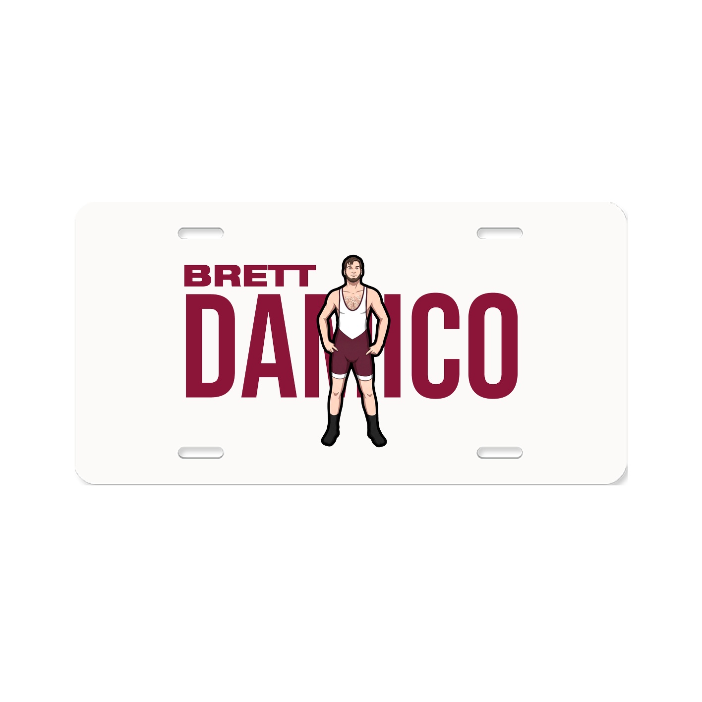 License Plate — Player Name in Classic