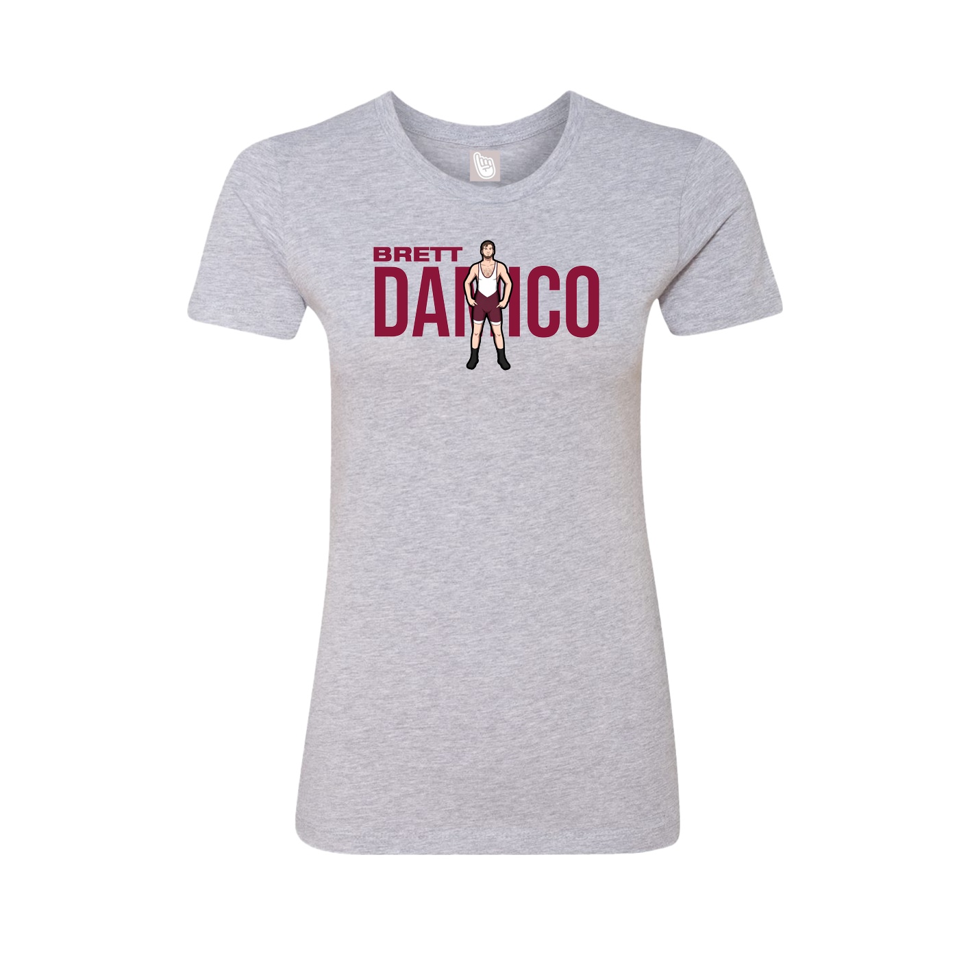Womens Tee — Player Name in Grey
